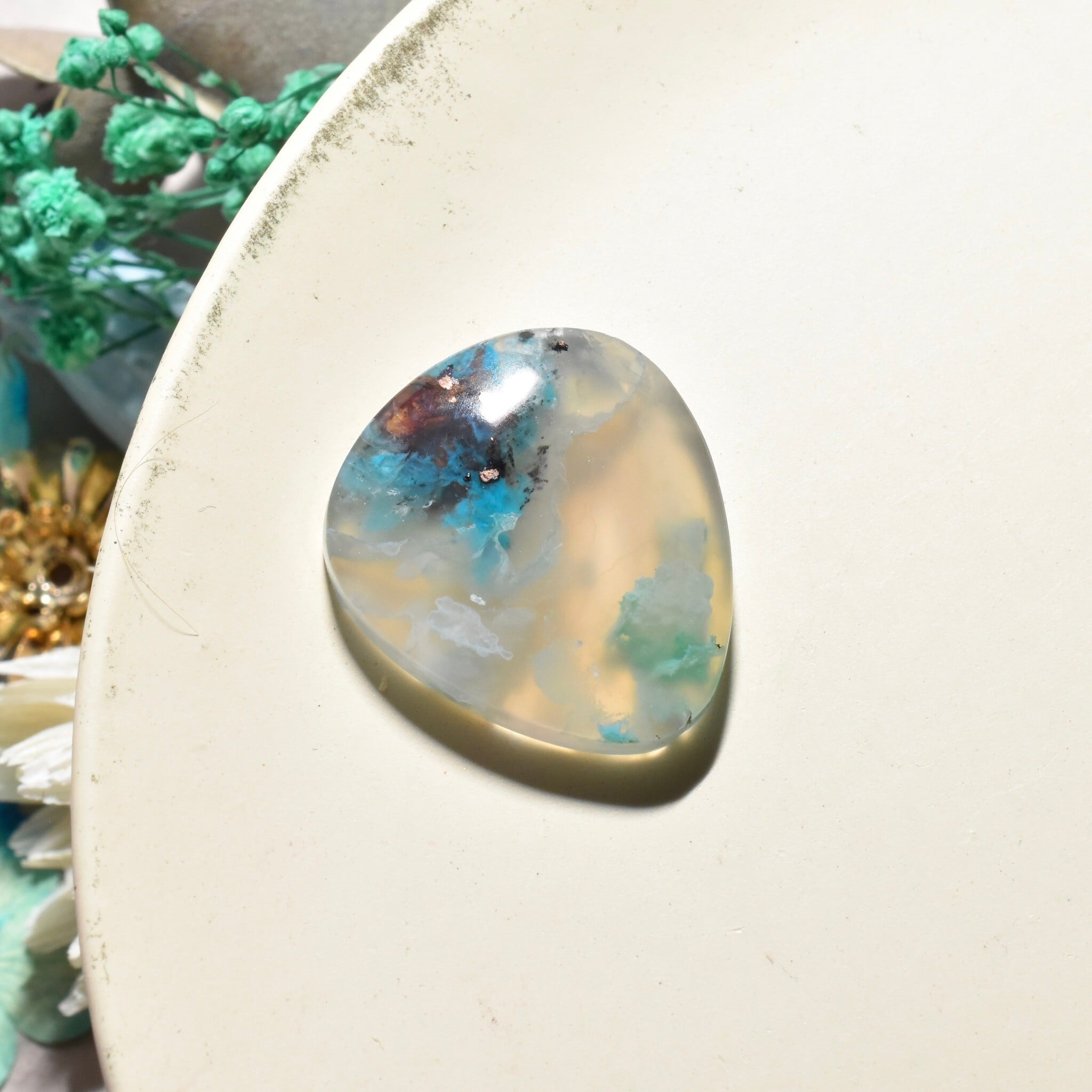 G*G様 『2022年発見』 クリソコラインカルセドニー 原石 鉱物標本