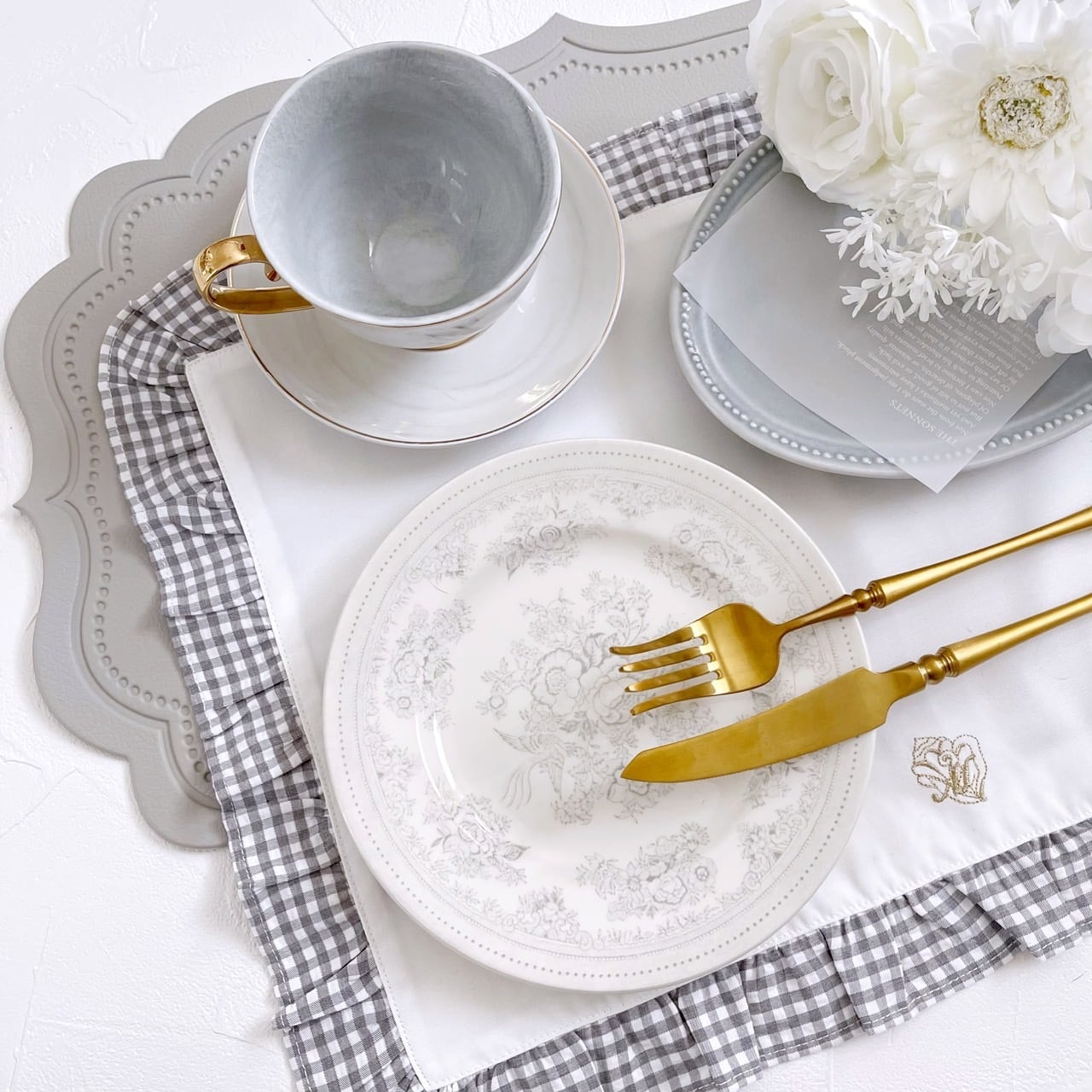 CHECK LUNCHEON MAT / ギンガムチェック ランチョンマット | BONNE CHANCE