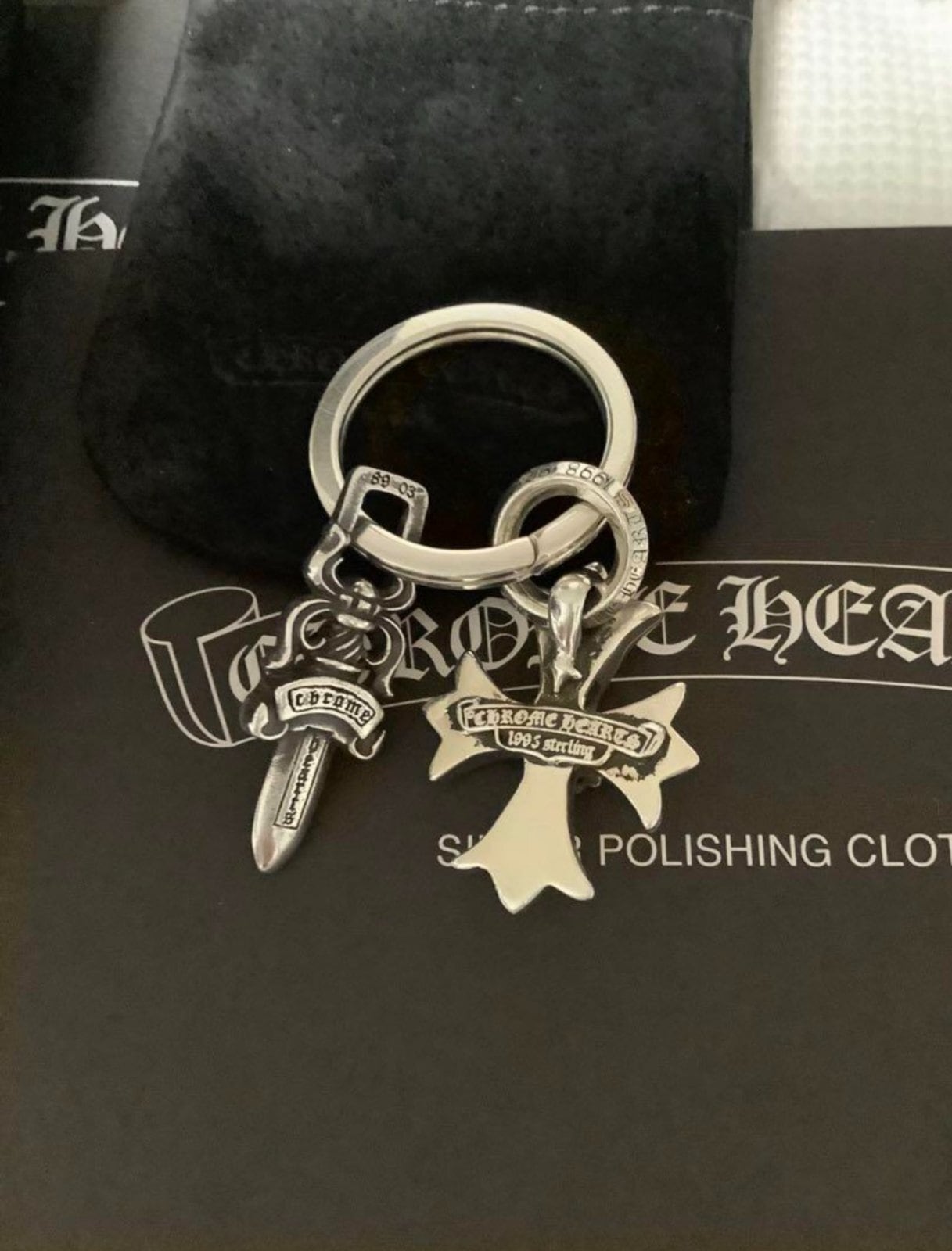 CHROME HEARTS クロムハーツ CH プラス キーリング & CH ダガー