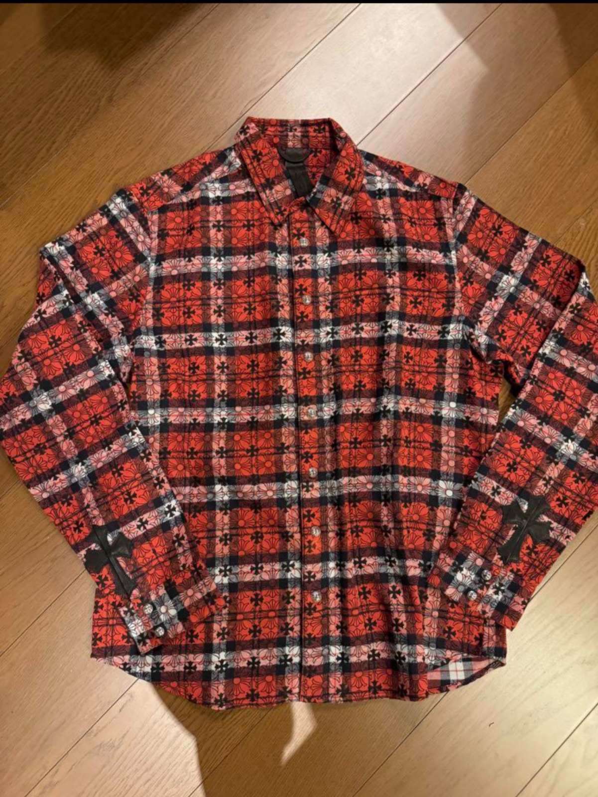 CHROME HEARTS クロムハーツネルシャツ クロスパッチ付き | chromehearts