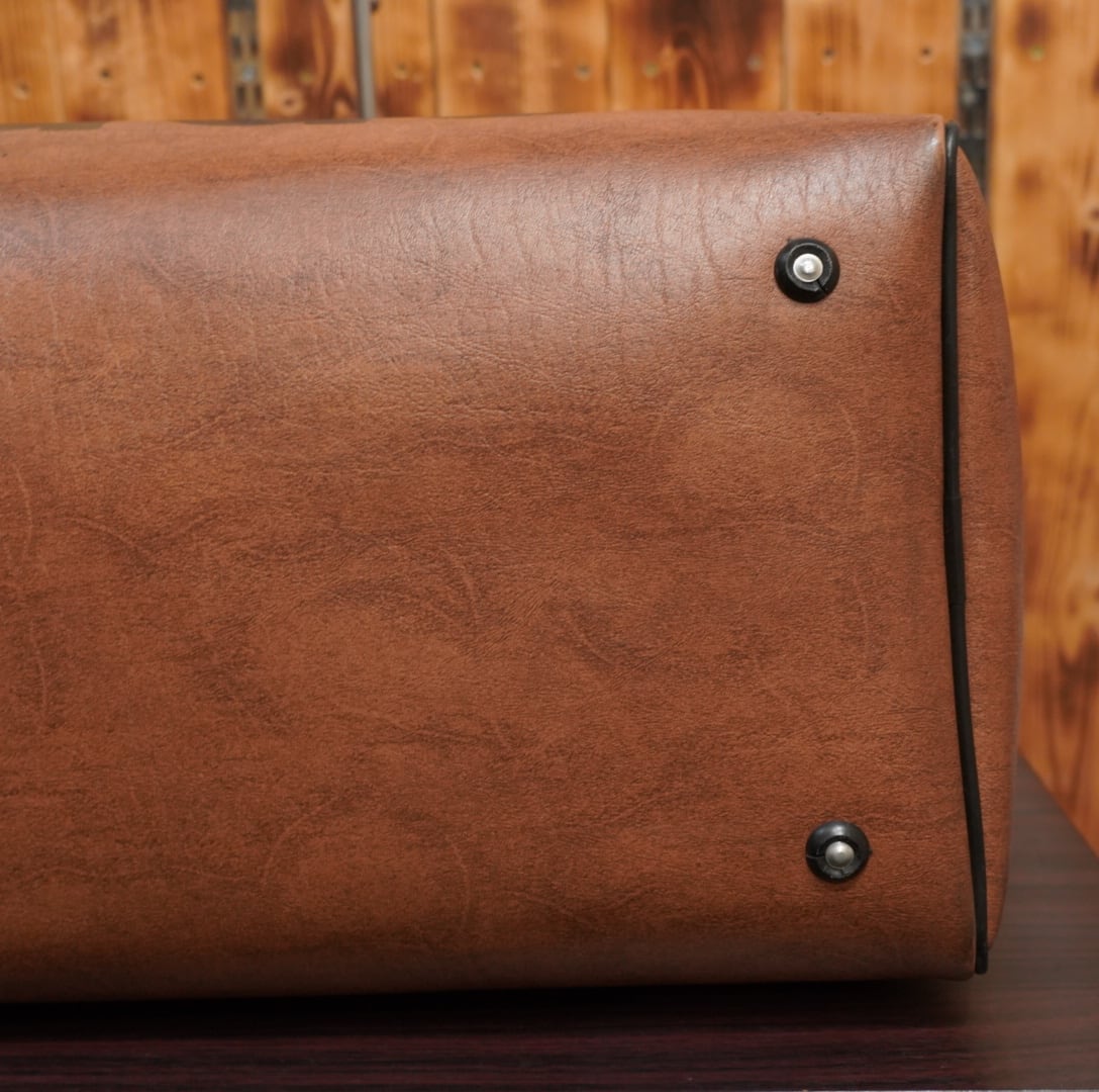 70s80s adidas レザー ボストンバッグ ブラウン アディダス 鞄