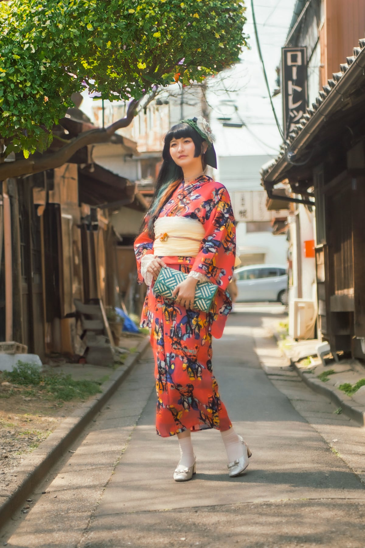 セオアルファ浴衣「くまタン」ピンク | 重宗玉緒 WEB SHOP