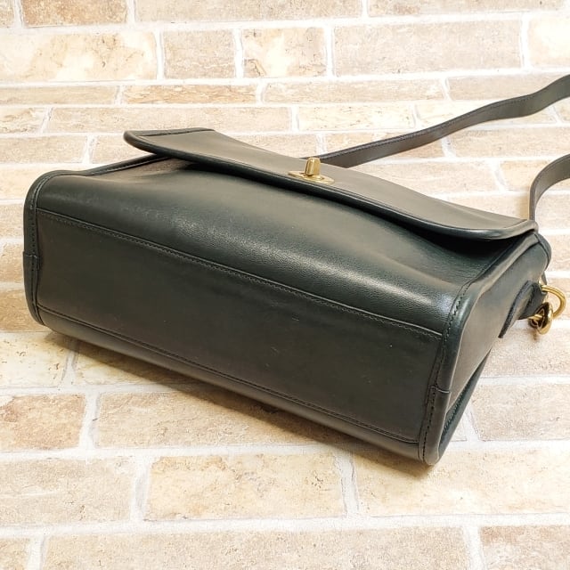 オールドコーチ ☆ USA製 レザー ターンロック 2WAY ショルダーバッグ