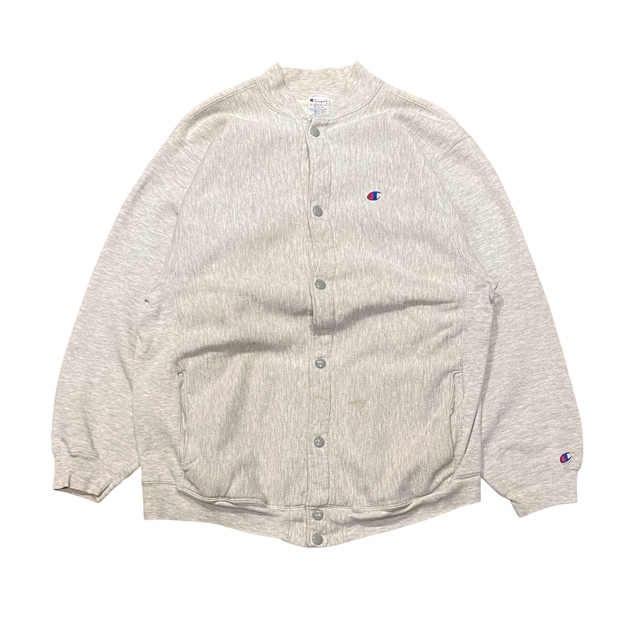 90's USA製 Champion Reverse Weave Snap Sweat Cardigan XL