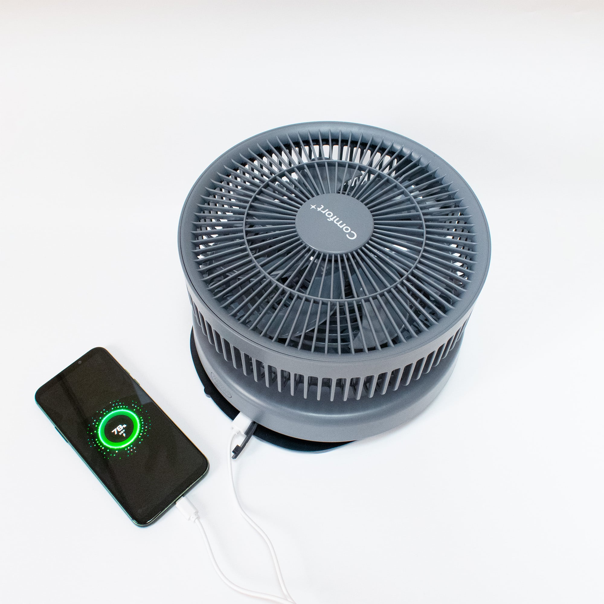 Confort⁺ 折り畳みコードレス静音リビングファン | KumaStore