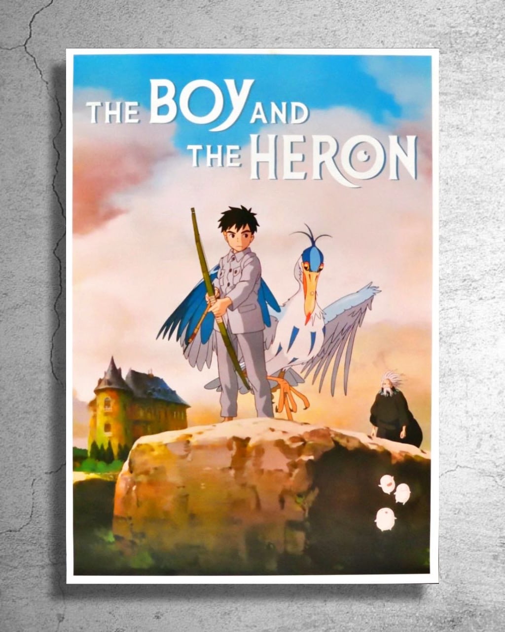 アニメ映画「天空の城ラピュタ」希少なフランス版ポスター/宮崎駿