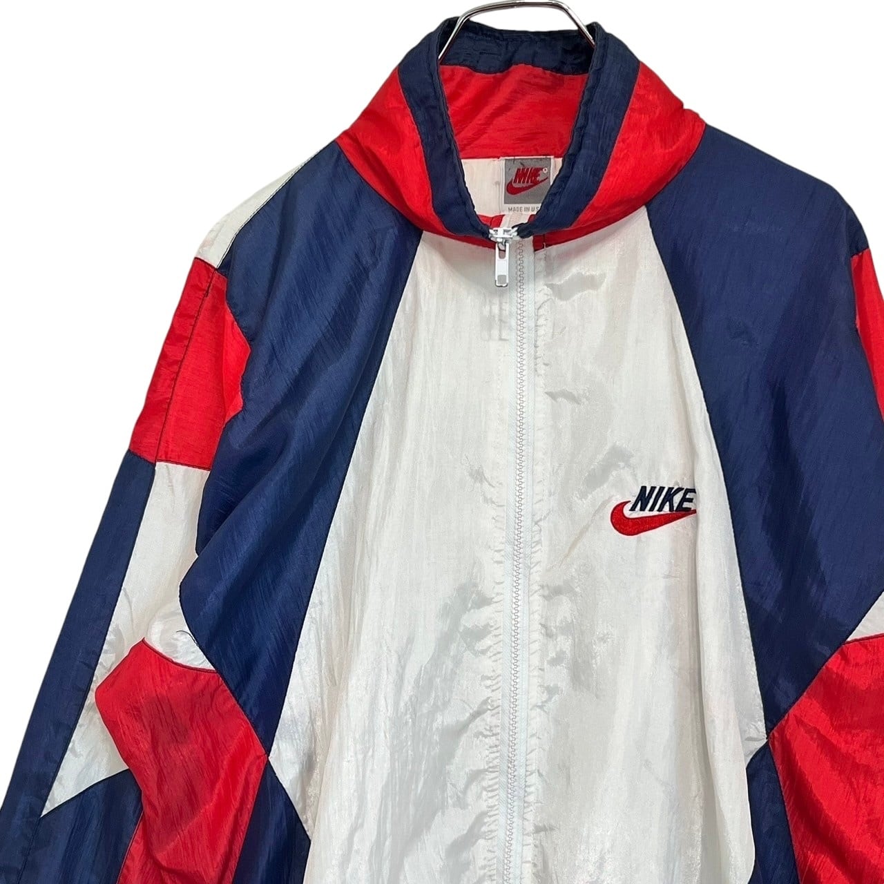 NIKE ナイキ ナイロンジャケット 刺繍ロゴ バックロゴ USA製 90s