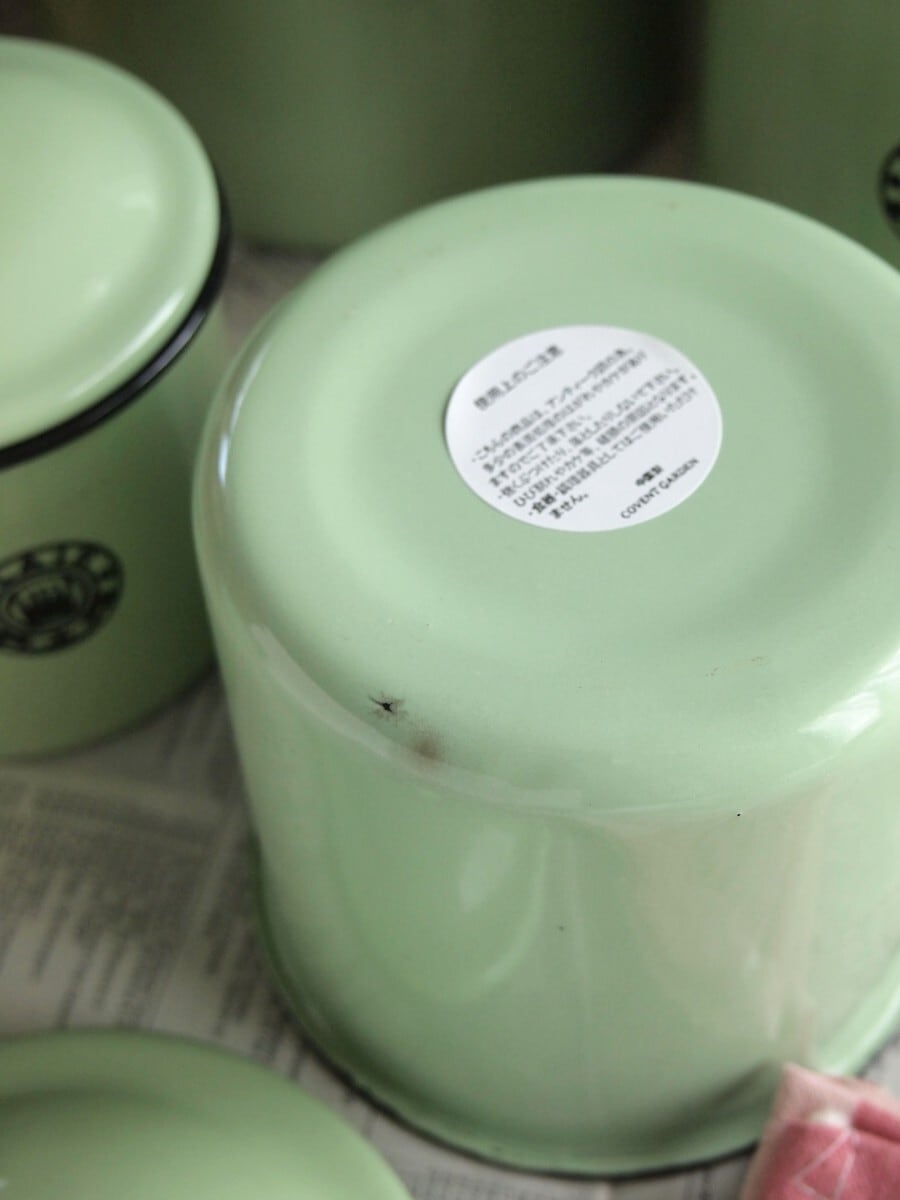 ホーロー雑貨 ホーロー クレール キャニスター 4点セット琺瑯 北欧雑貨