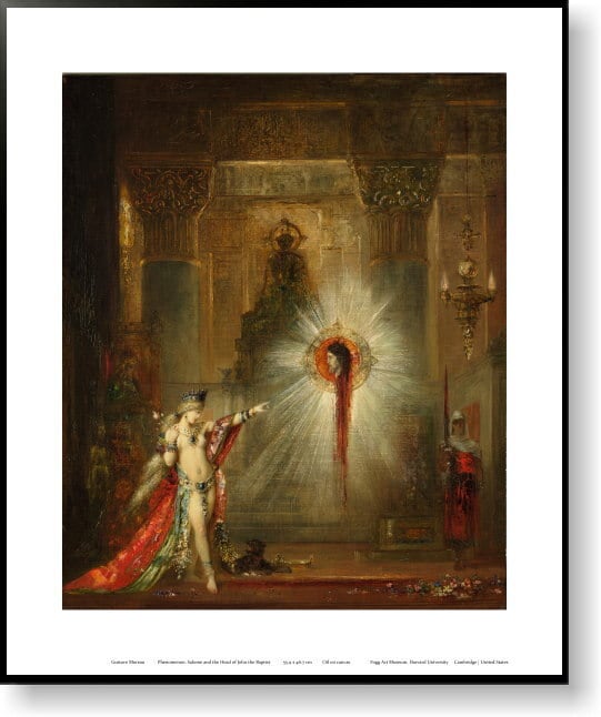 ギュスターヴ・モロー ヘロデ王の前で踊るサロメ 1876【ポスター＋