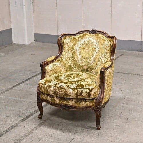 カリモク ドマーニ 48万「ルイ15」1人掛けソファb 金華山 ウィング