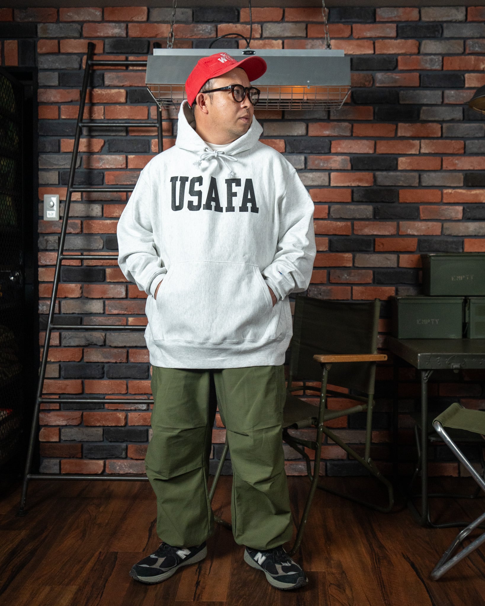 Champion】USAFA Reverse Weave Sweat Hoodie 新品 USA限定企画