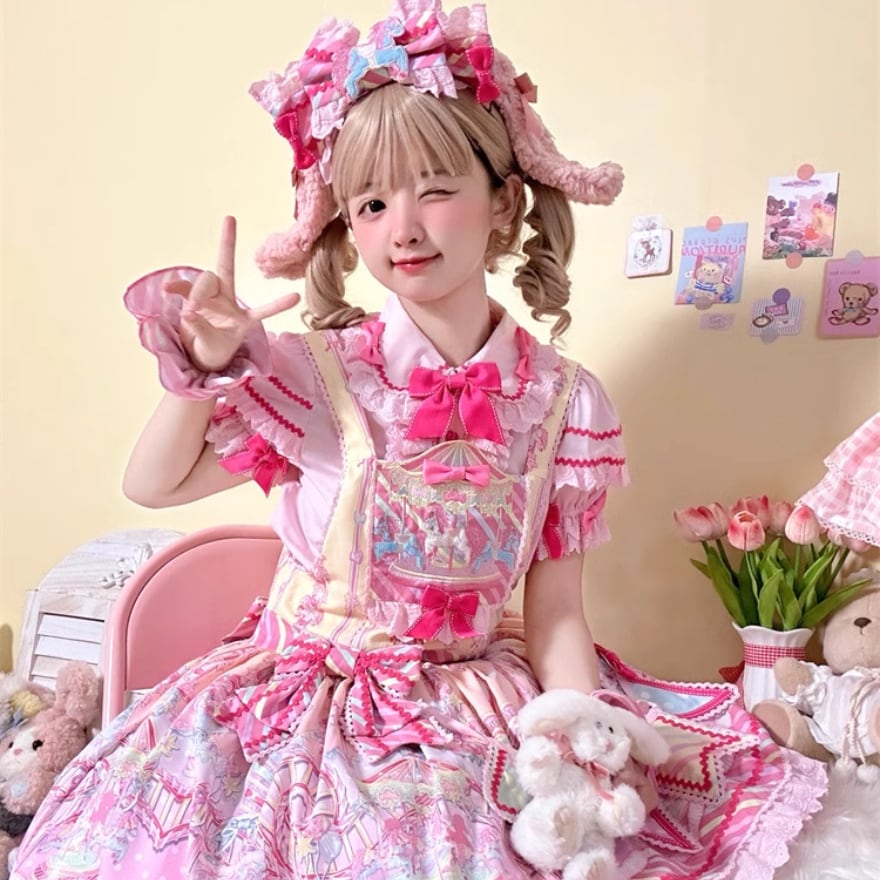 ゴスロリ通販 With U 3月下旬出荷 ファッション ジャンパースカート