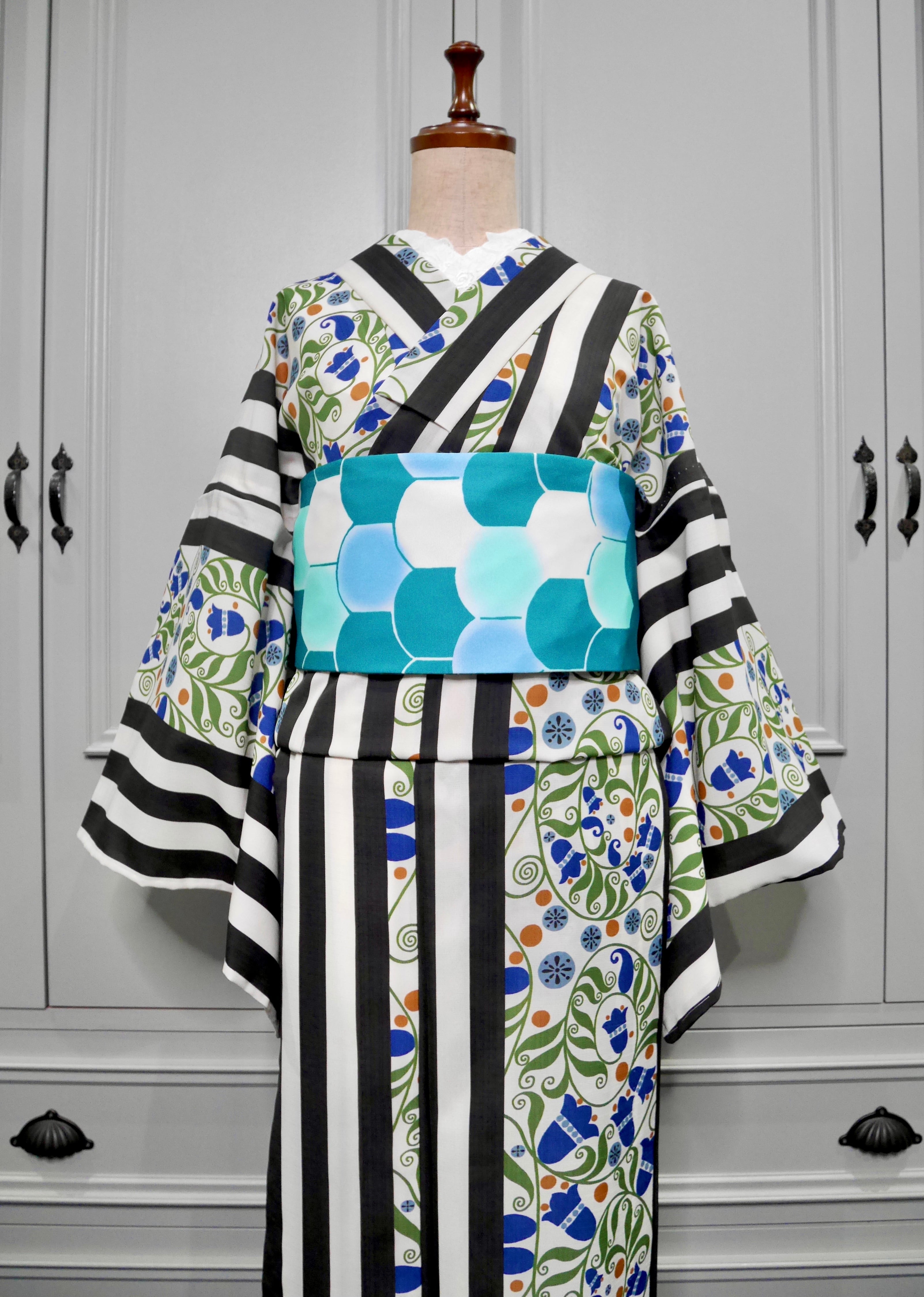 オリジナル半幅帯＊ハセガワアヤさんデザイン | kimono tento