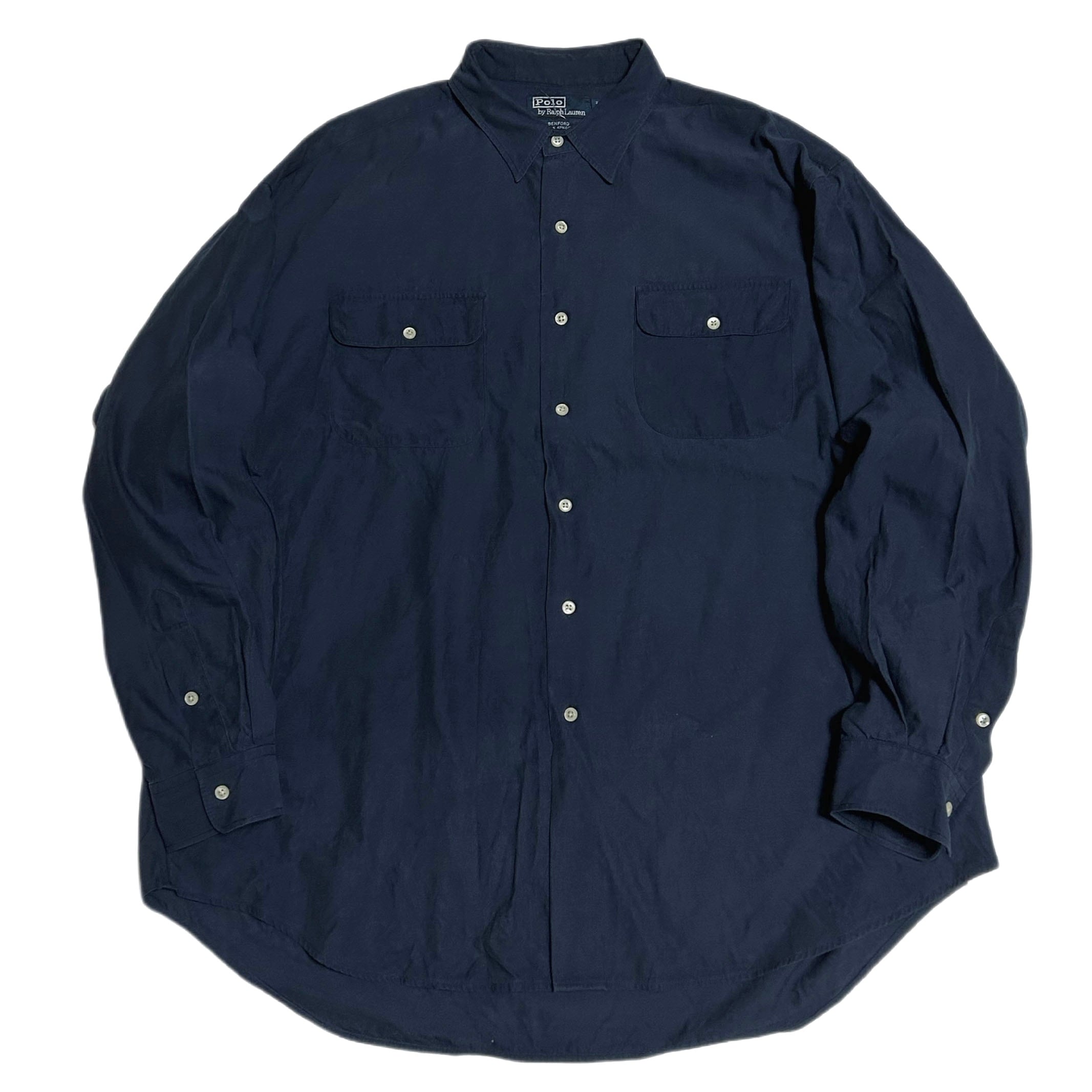90s POLO RALPH LAUREN ポロラルフローレン BENFORD シルク／コットン
