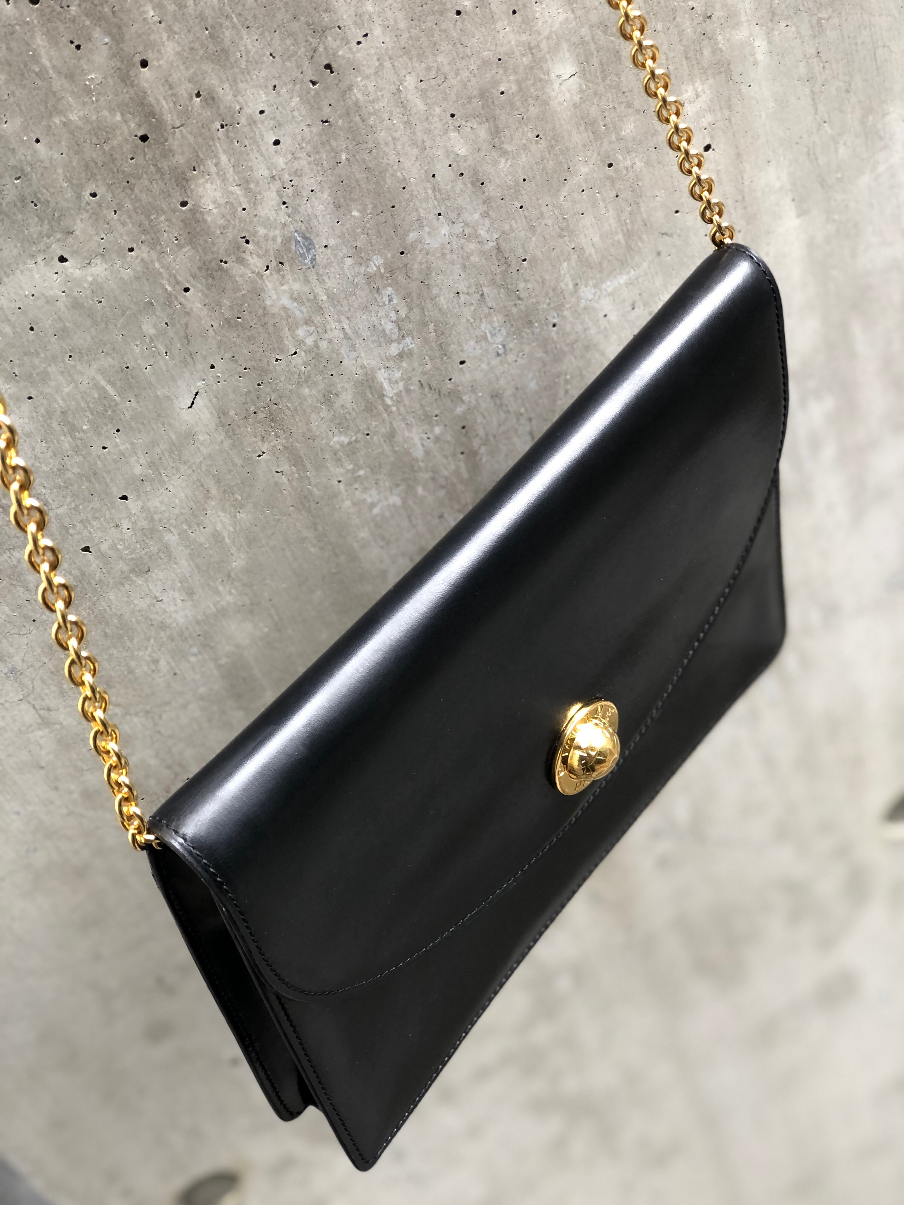 CELINE セリーヌ スターボール レザー チェーン ミニバッグ ショルダー