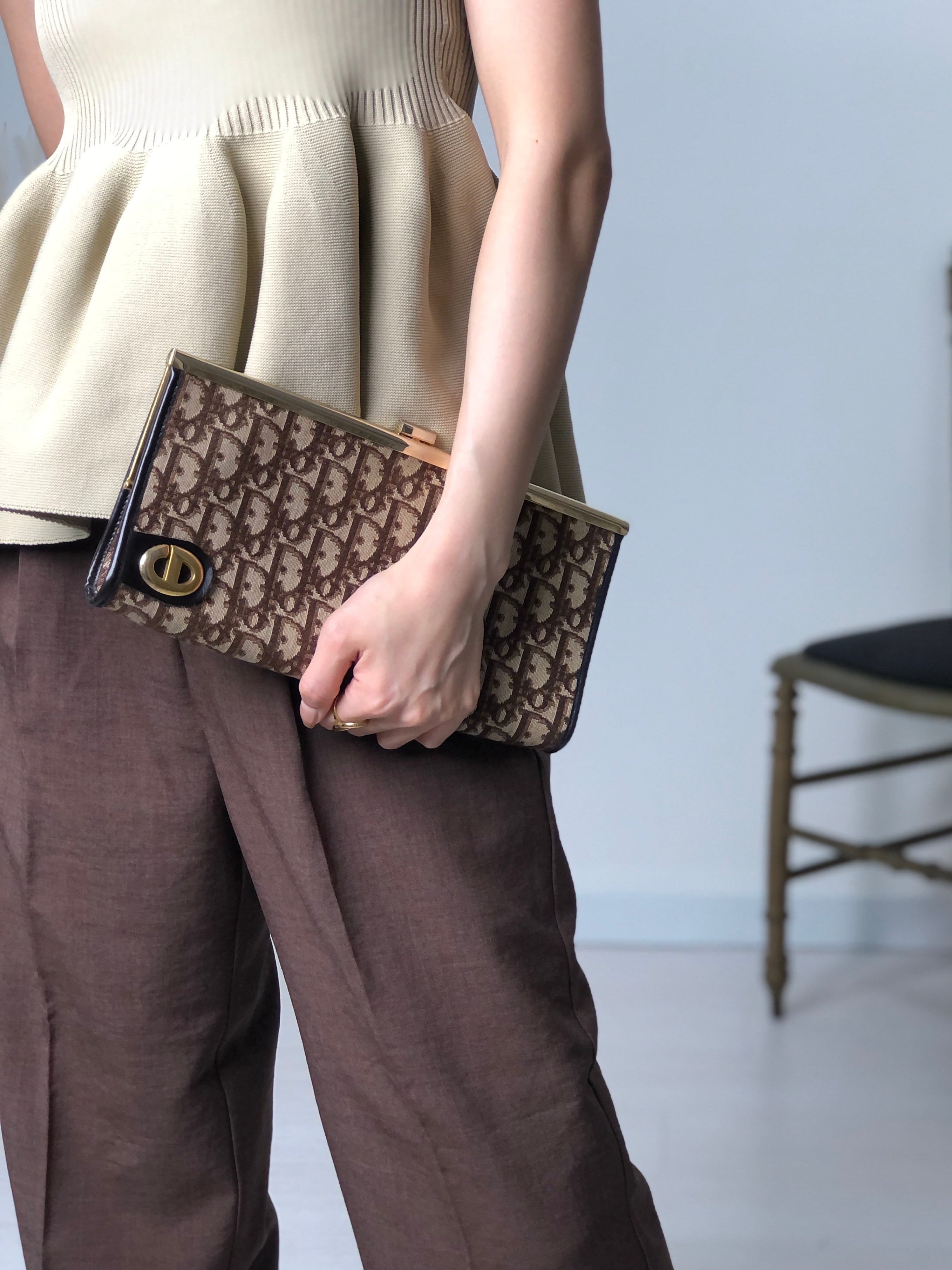 Christian Dior クリスチャン ディオール トロッター ハンドバッグ