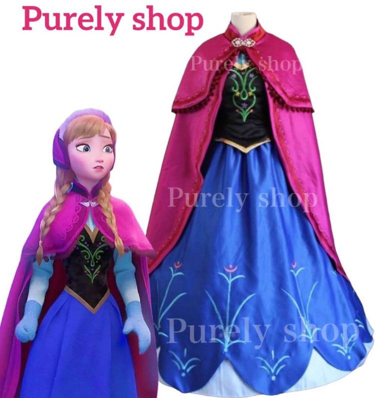 ディズニー アナと雪の女王 雪山アナ ドレス Dハロ 仮装 衣装 コスプレ