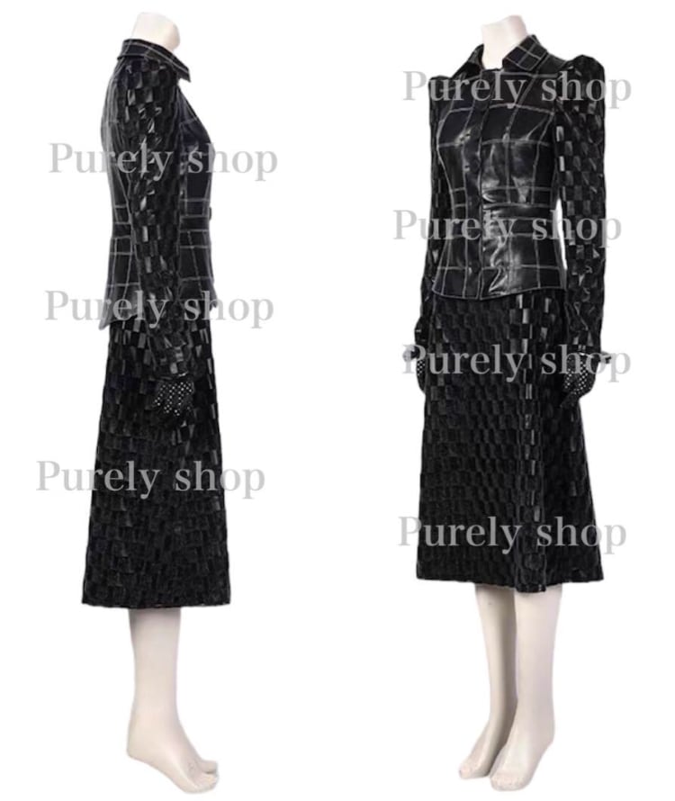 ディズニー 実写版クルエラ レザー 衣装 Dハロ 仮装 コスプレ