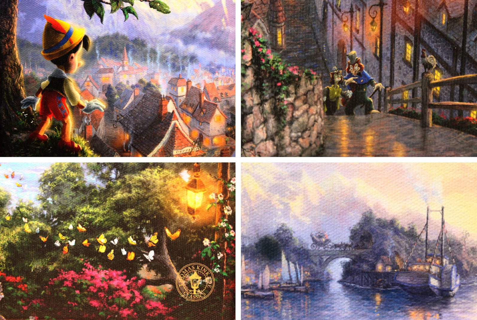 ディズニー「ピノキオ/星に願いを」作品証明書 展示用フック付