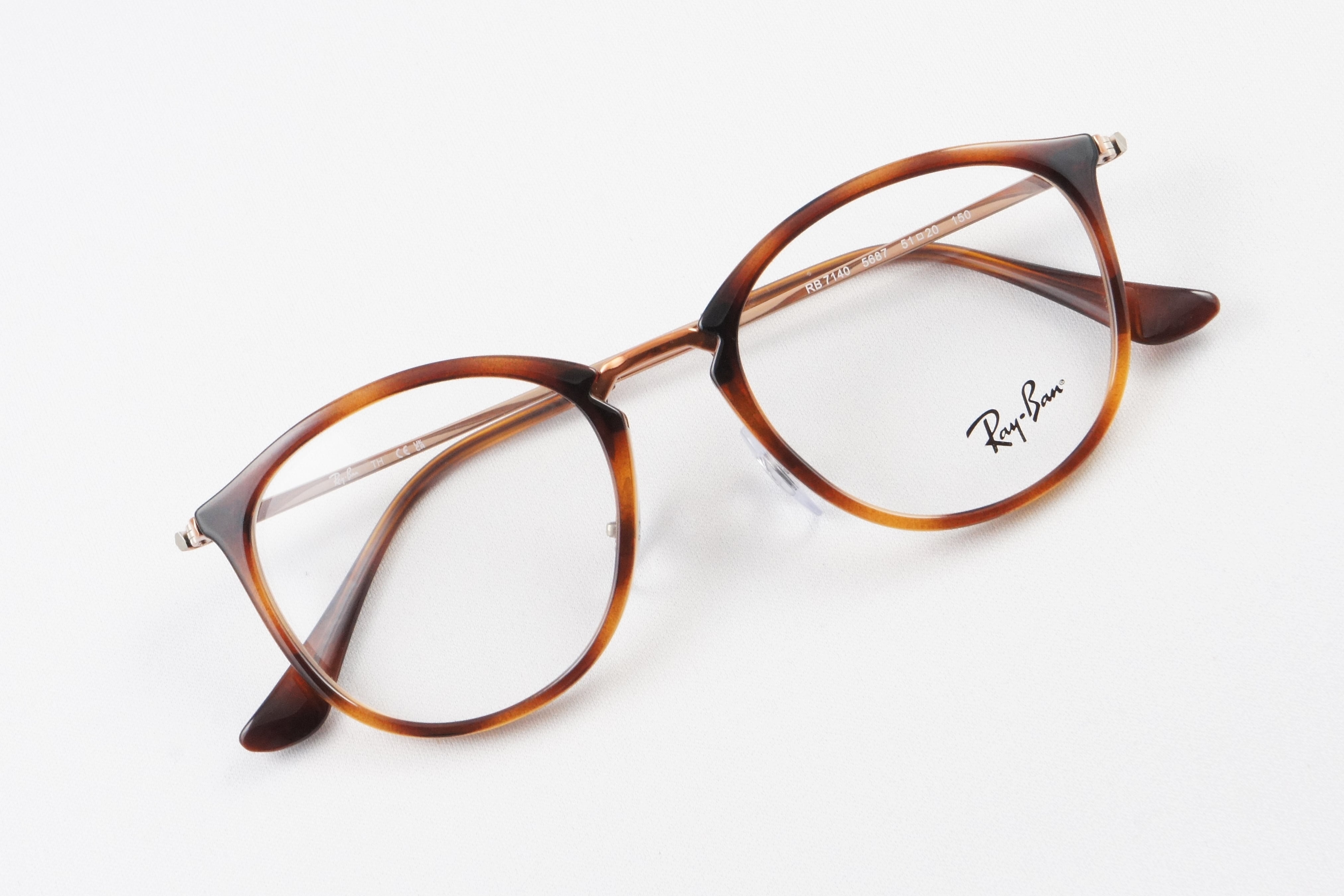 Ray-Ban メガネ RX7140 5687 49サイズ 51サイズ ボスリントン ボストン