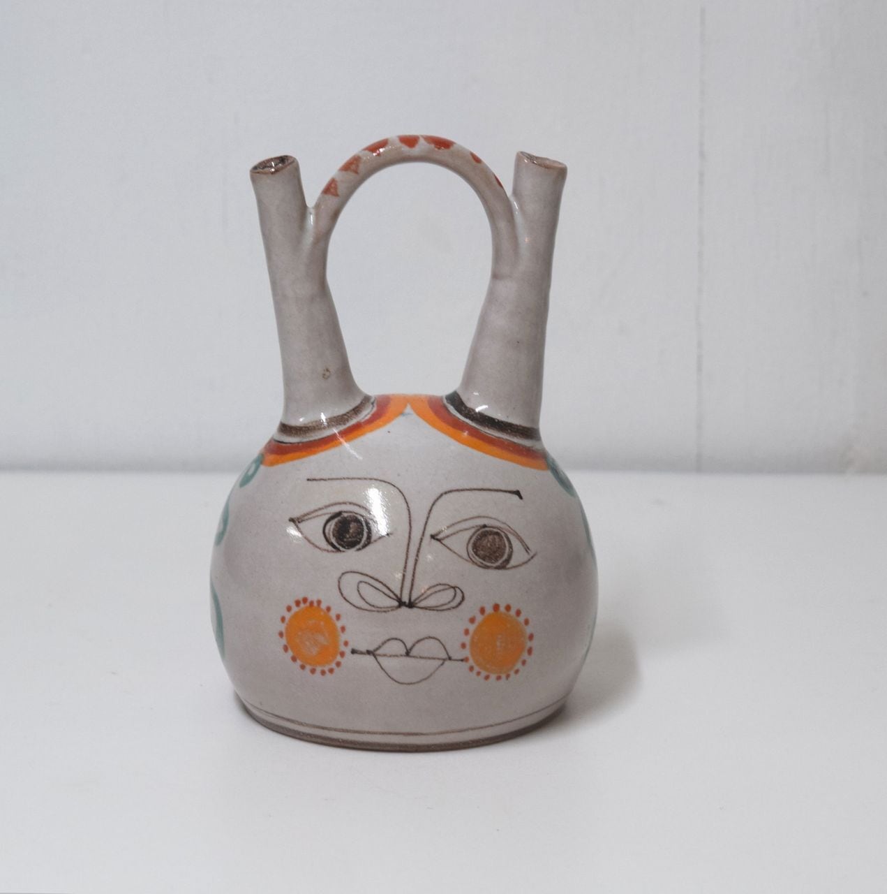 イタリア シチリアの陶器 デシモーネ DESIMONE 水差し 飾り瓶 | 一丁目