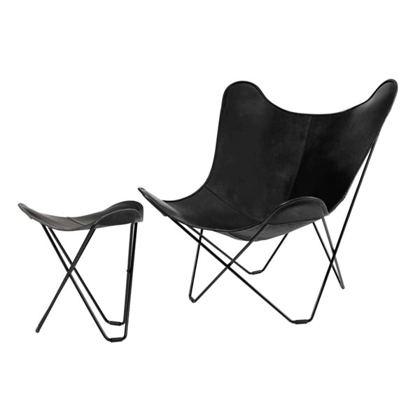 レビューで特典プレゼント》フットレストSET cuero BKF Chair