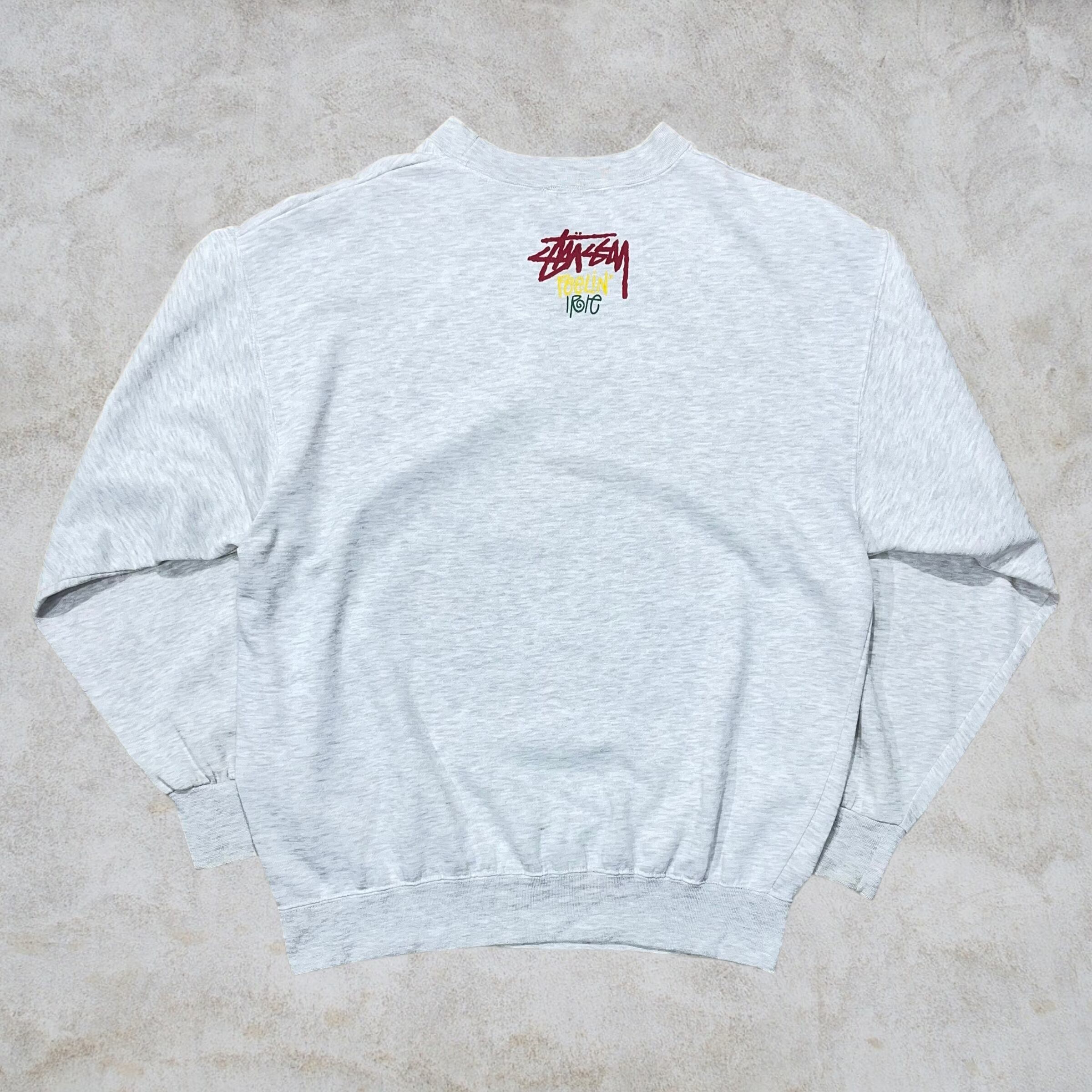 80's old stussy “Surf Man” Design Sweat 黒タグ | curb