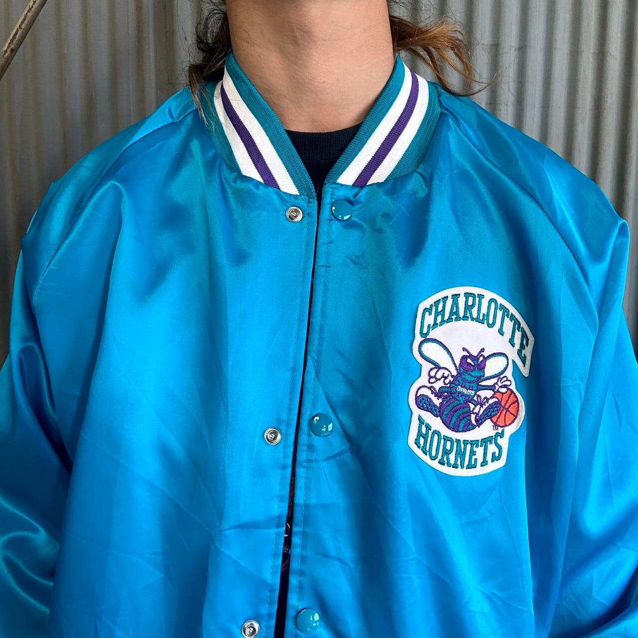 ビッグサイズ 80年代 Chalk Line NBAチーム ナイロンスタジャン メンズ