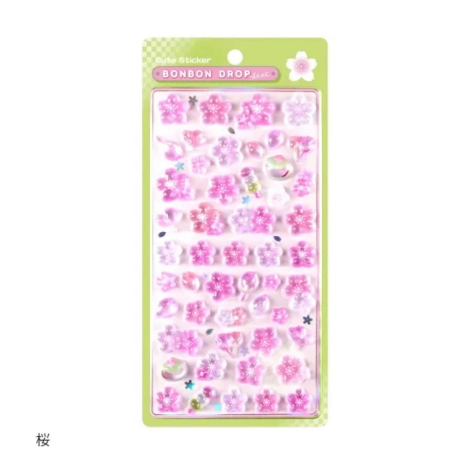 正規品】ボンボンドロップシール和柄6枚セット(東京観光＋古都めぐり＋