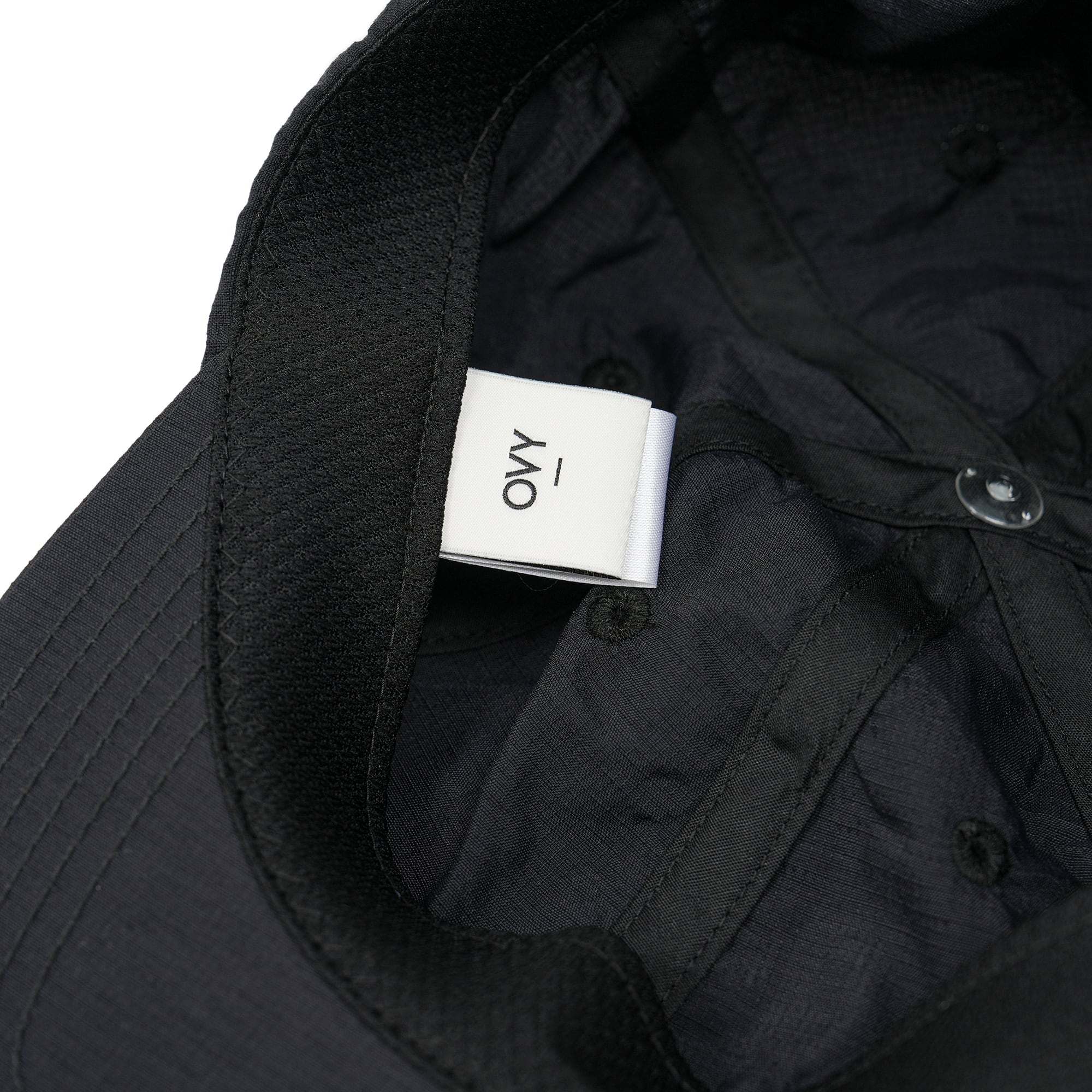 Nylon Rip Stop Shirring 6Panel Cap (black) | OVY