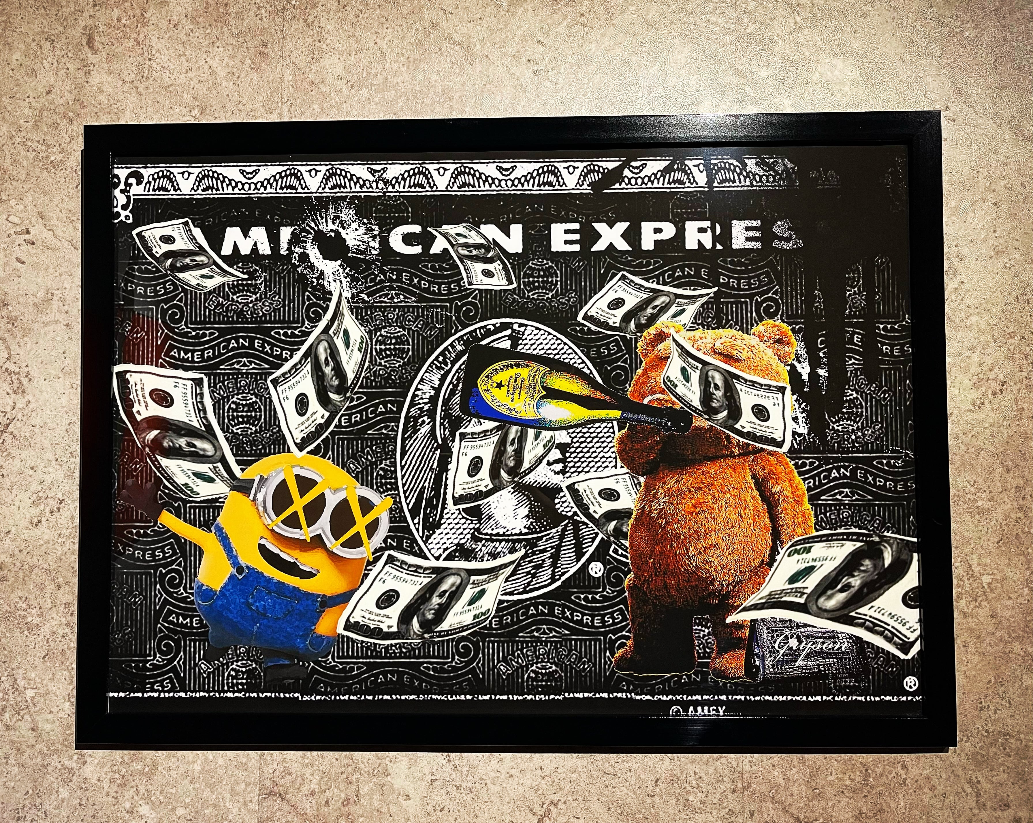 Grysonアート3Lアメックスブラックパロディーオマージュアート | MFA