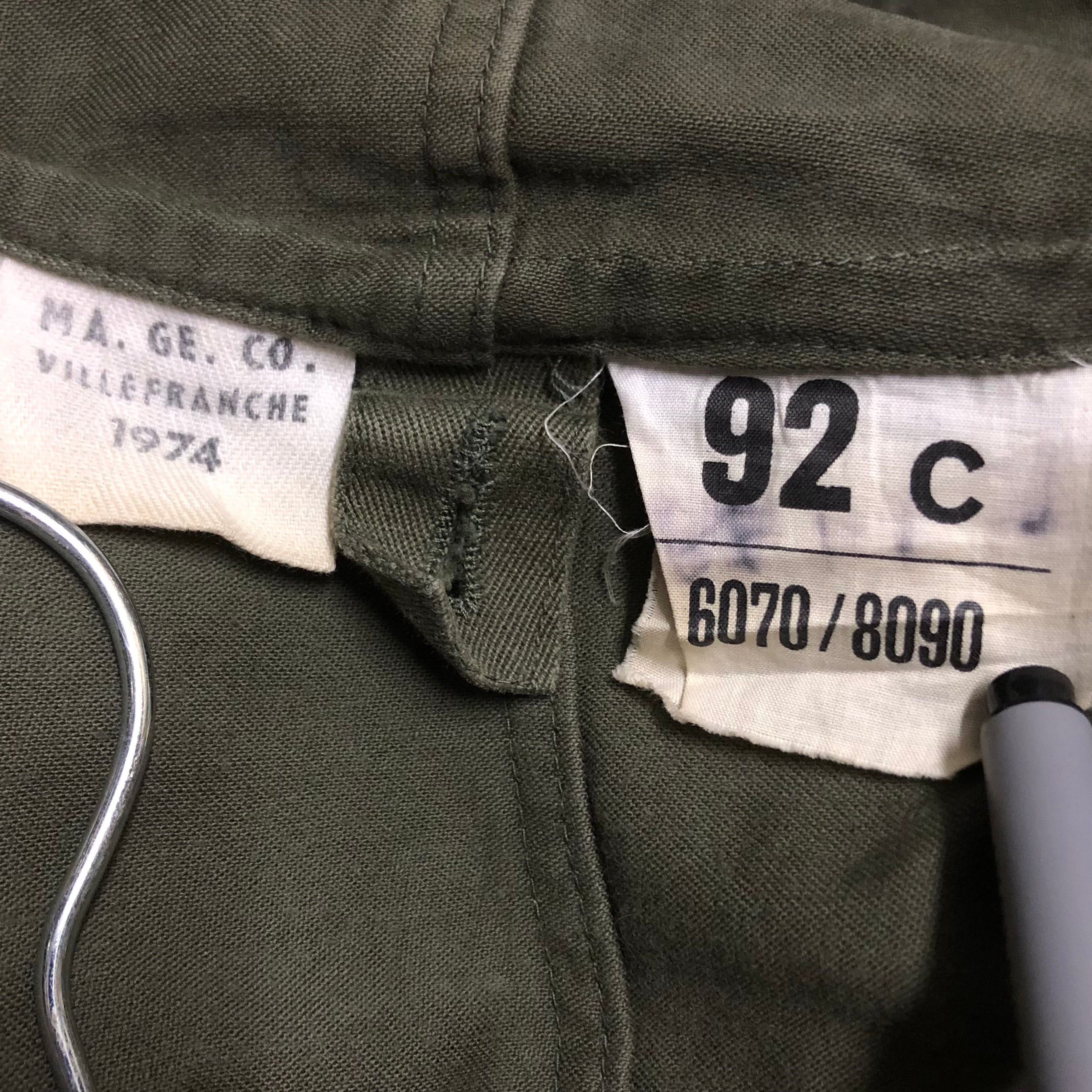 70s フランス軍 実物 M-64 ヴィンテージ フィールドパーカー 92C