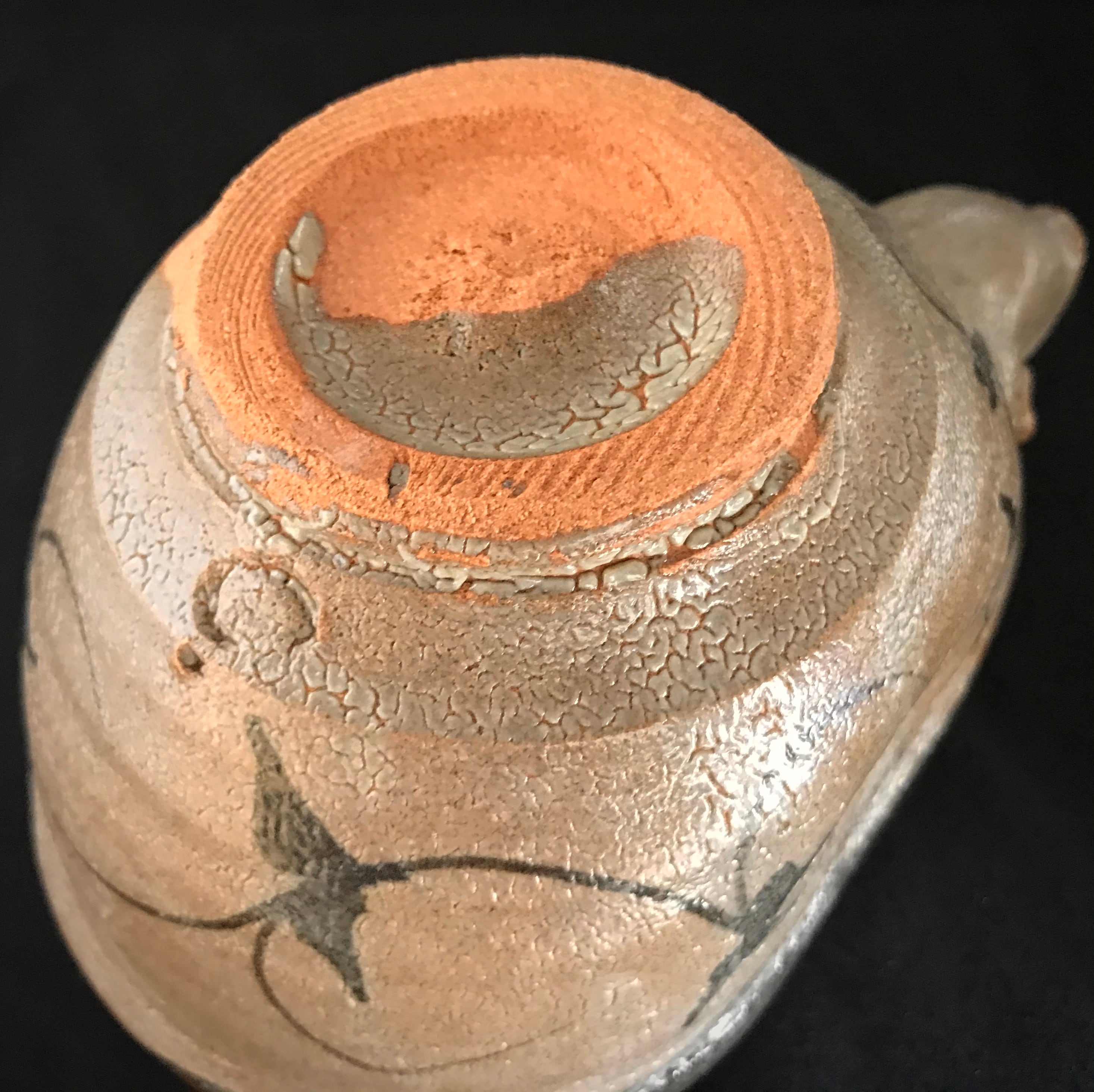 絵唐津片口酒器ー2/長石釉 | 唐津焼 炎向窯