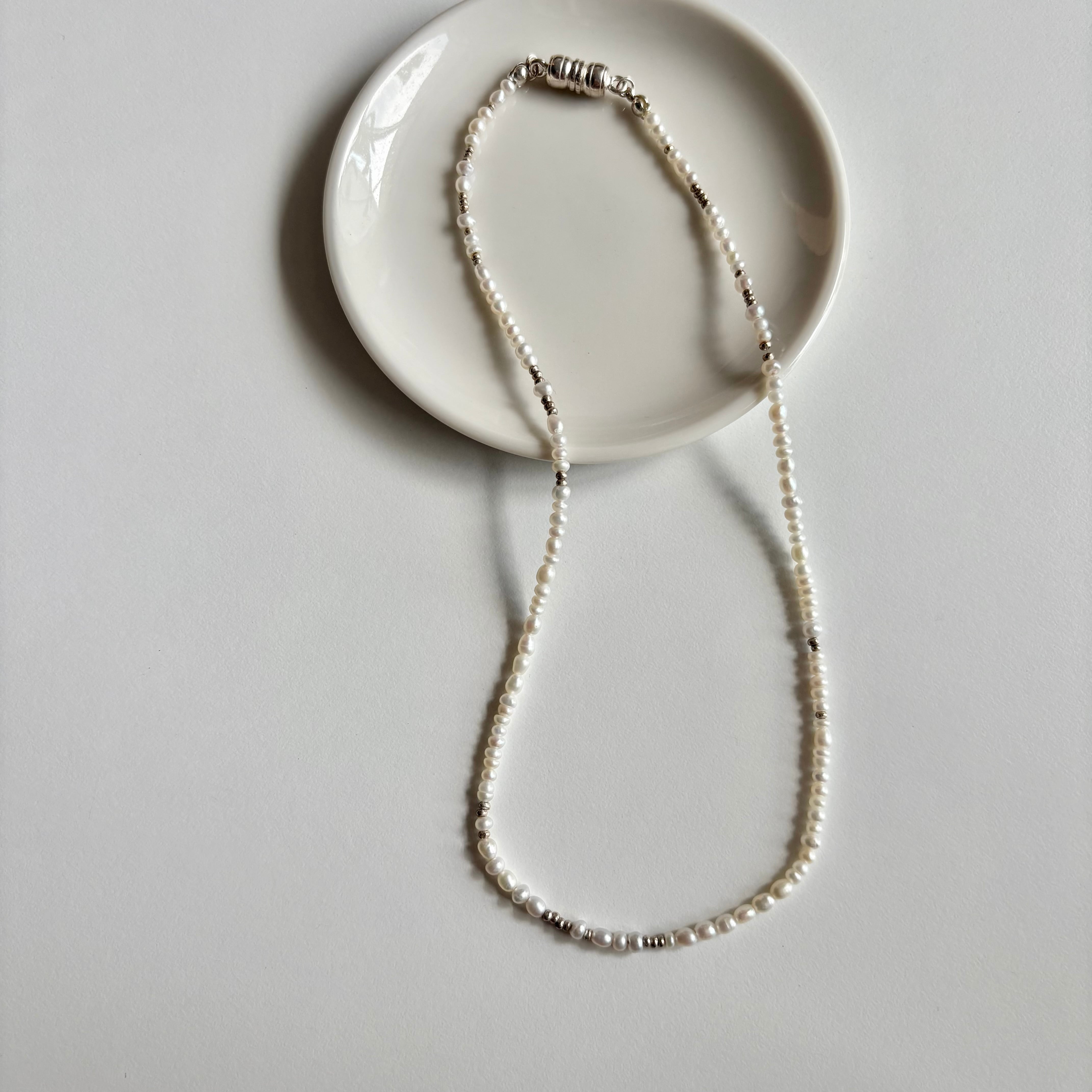 2way］fab pearl necklace（淡水パール カレンシルバー オケージョン