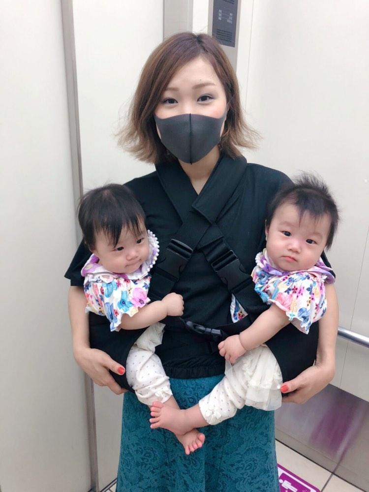 アンジュモ 双子用抱っこ紐 (コットン) | アンジュモ