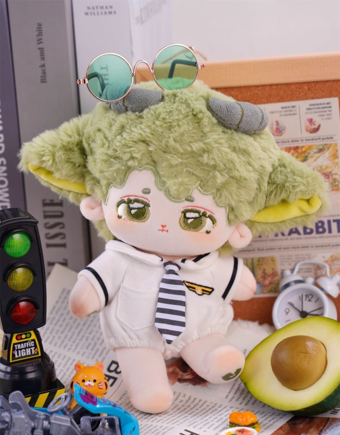 無属性 ぬいぐるみ 20cm 着せ替えぬいぐるみ 男の子 アボカド 着せ替え