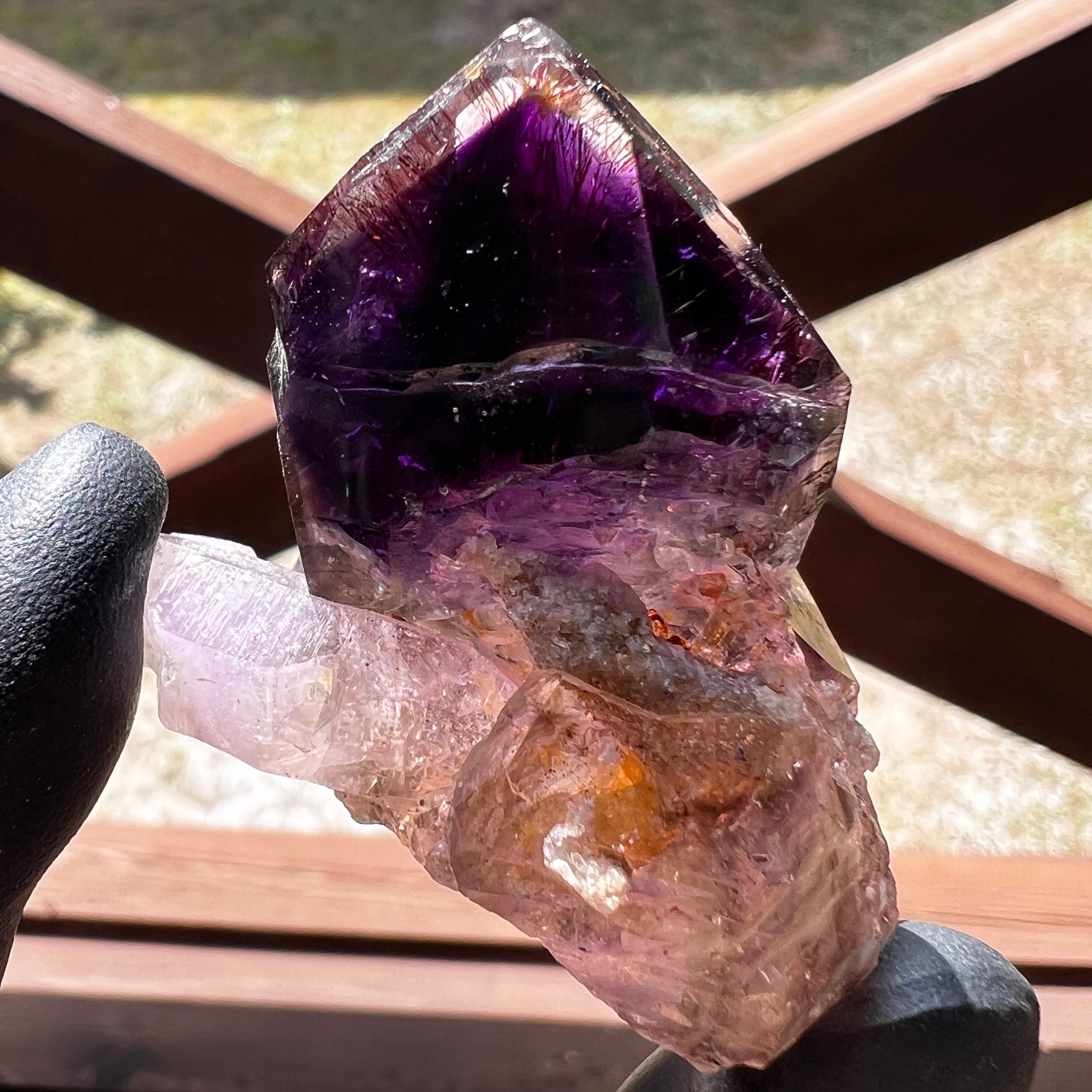 水入り ブルーフレーム セプター シャンガンアメジスト ジンバブエ