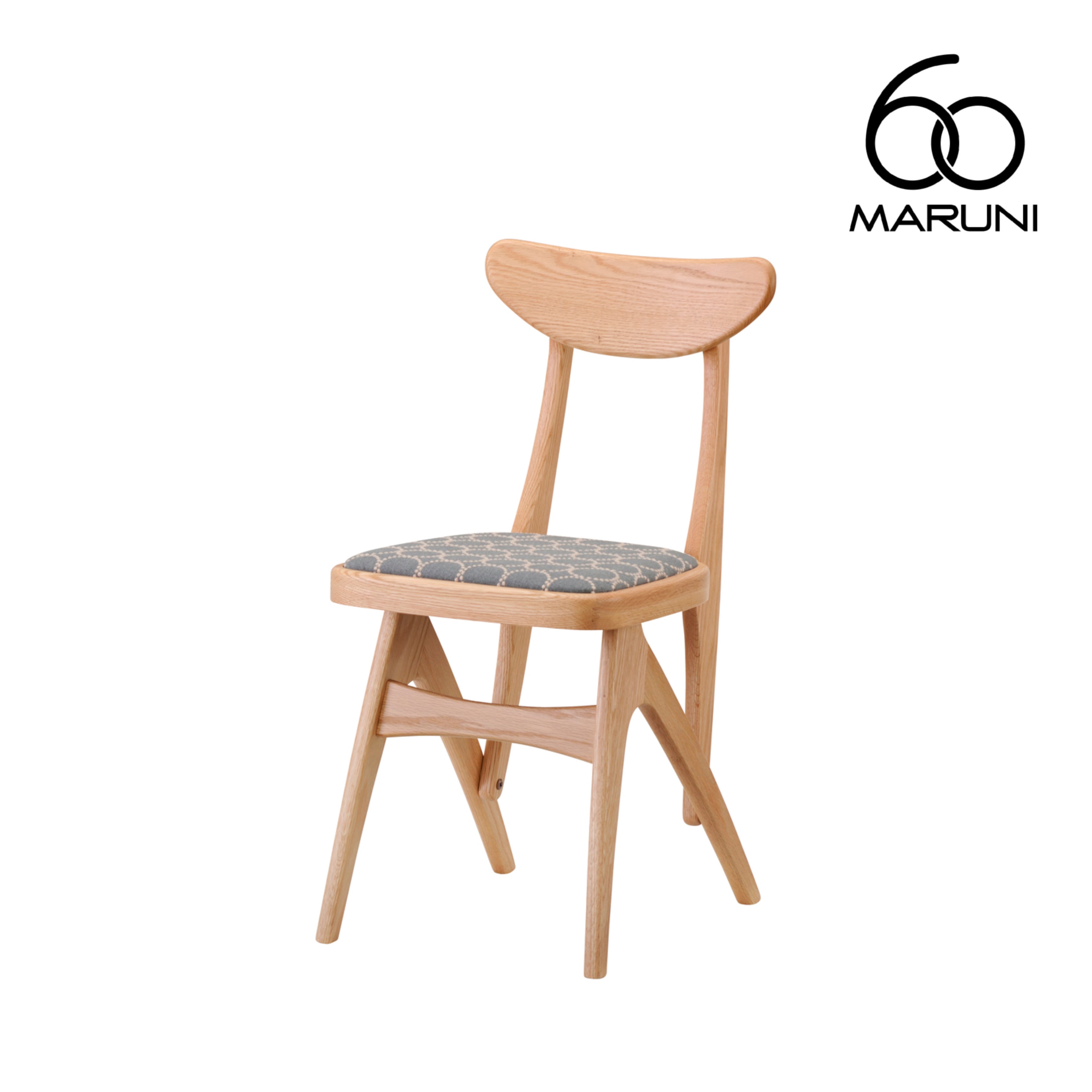 マルニ60 マルニロクマル オークフレーム デルタチェア 布地 ミナ