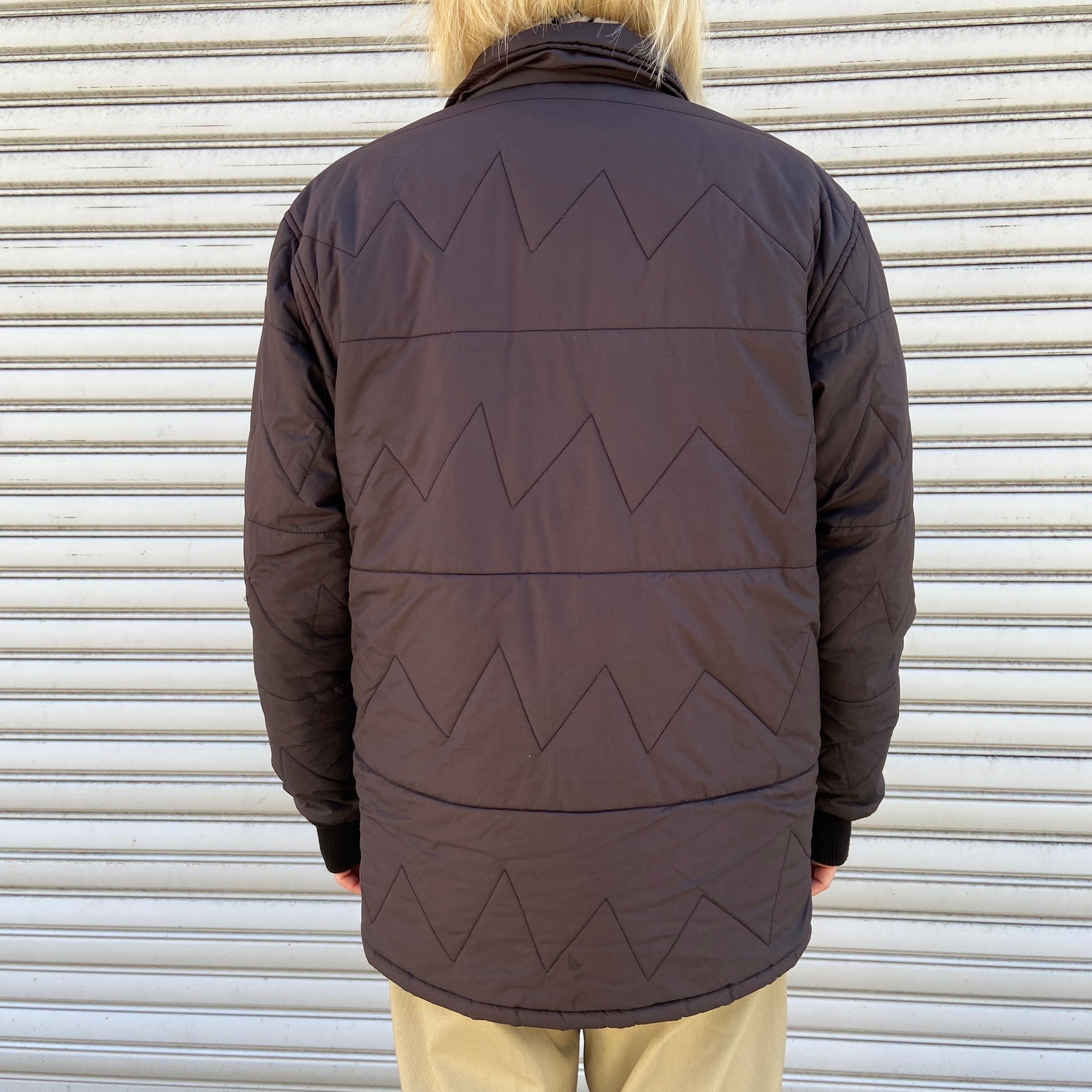 00s STUSSY オールドステューシー キルティングジャケット ブラック L