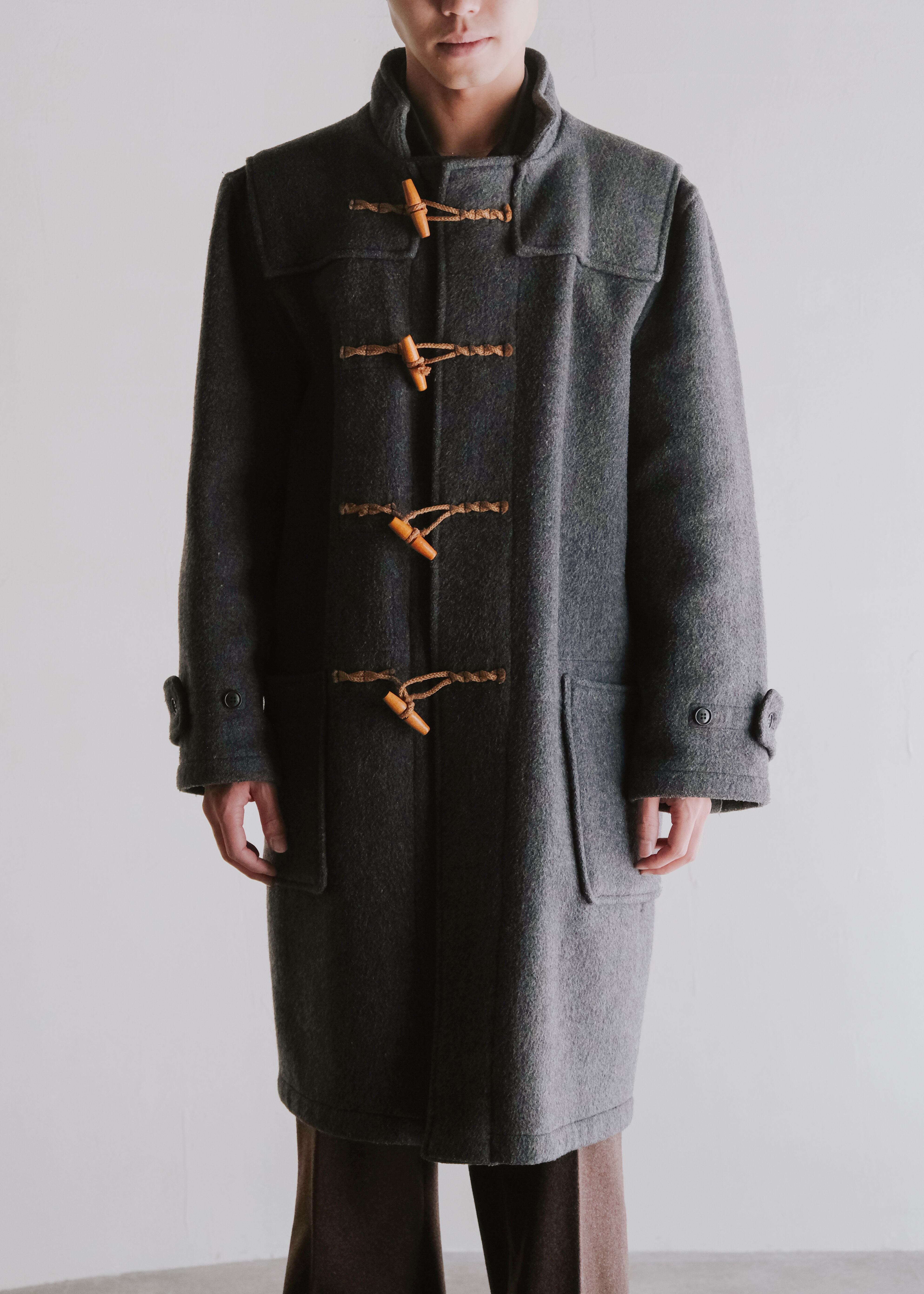 90's agnes b. homme hoodless duffle coat made in England | CETTEN