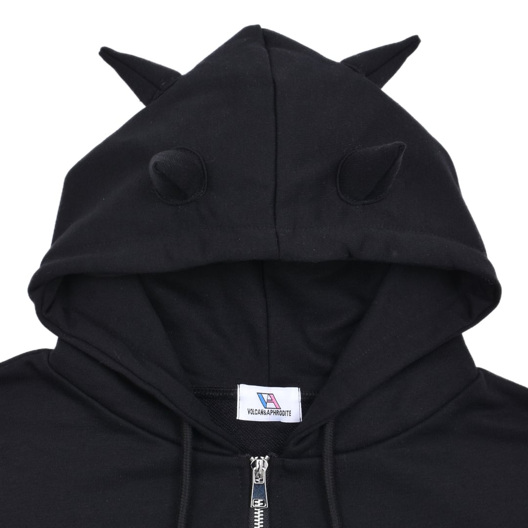 ツノ付き☆自称大悪魔ZIPパーカー | VOLCAN&APHRODITE
