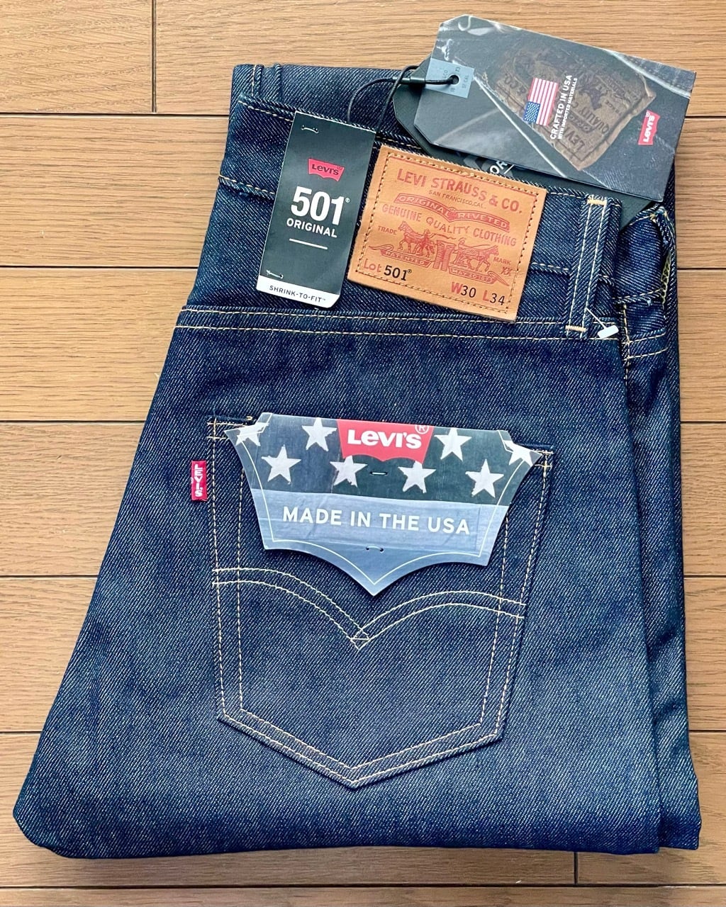 新品 Levi's 501 プレミアム Made in the U.S.A リジット 最終モデル