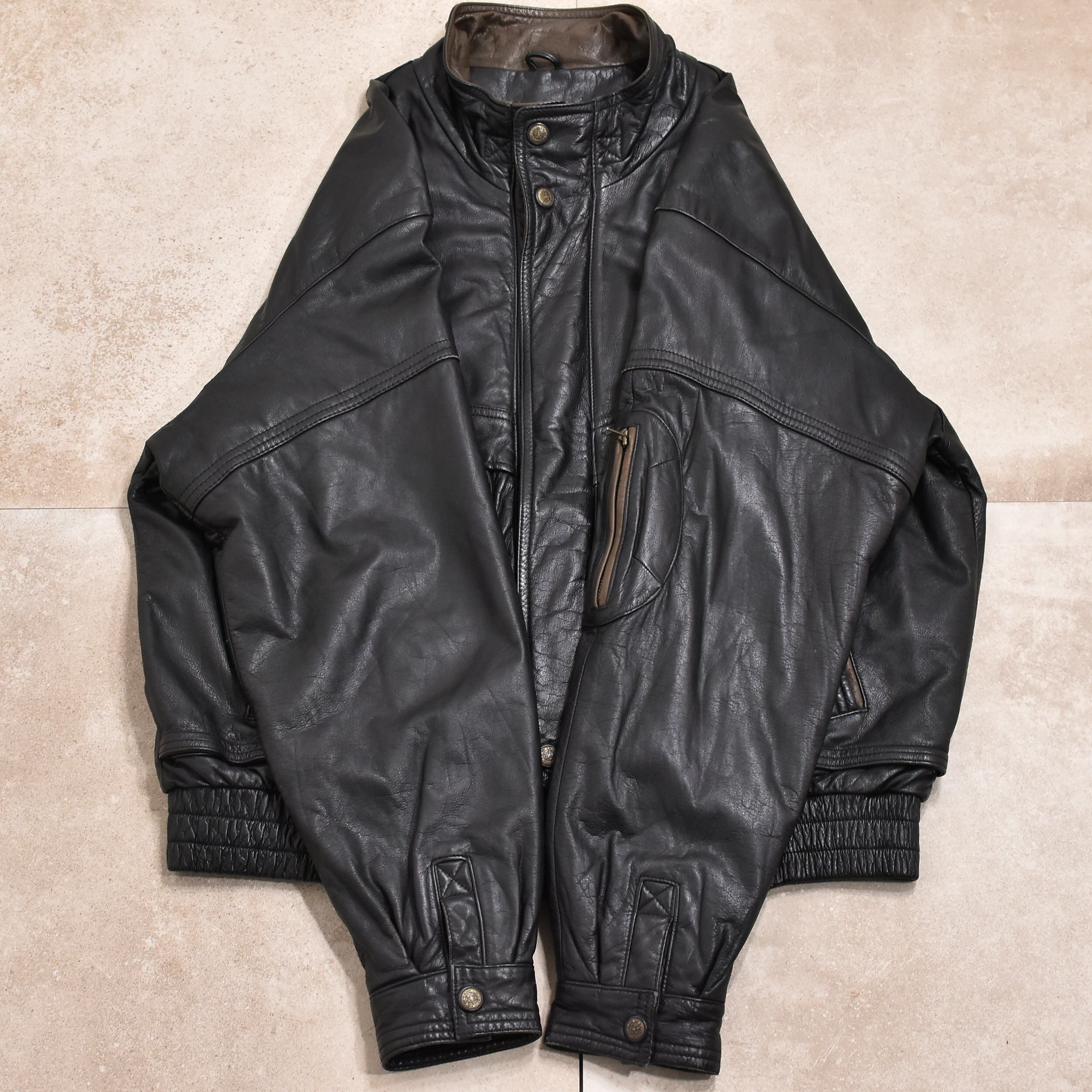 80～90s Reed sportswear leather blouson | 古着屋 grin days memory