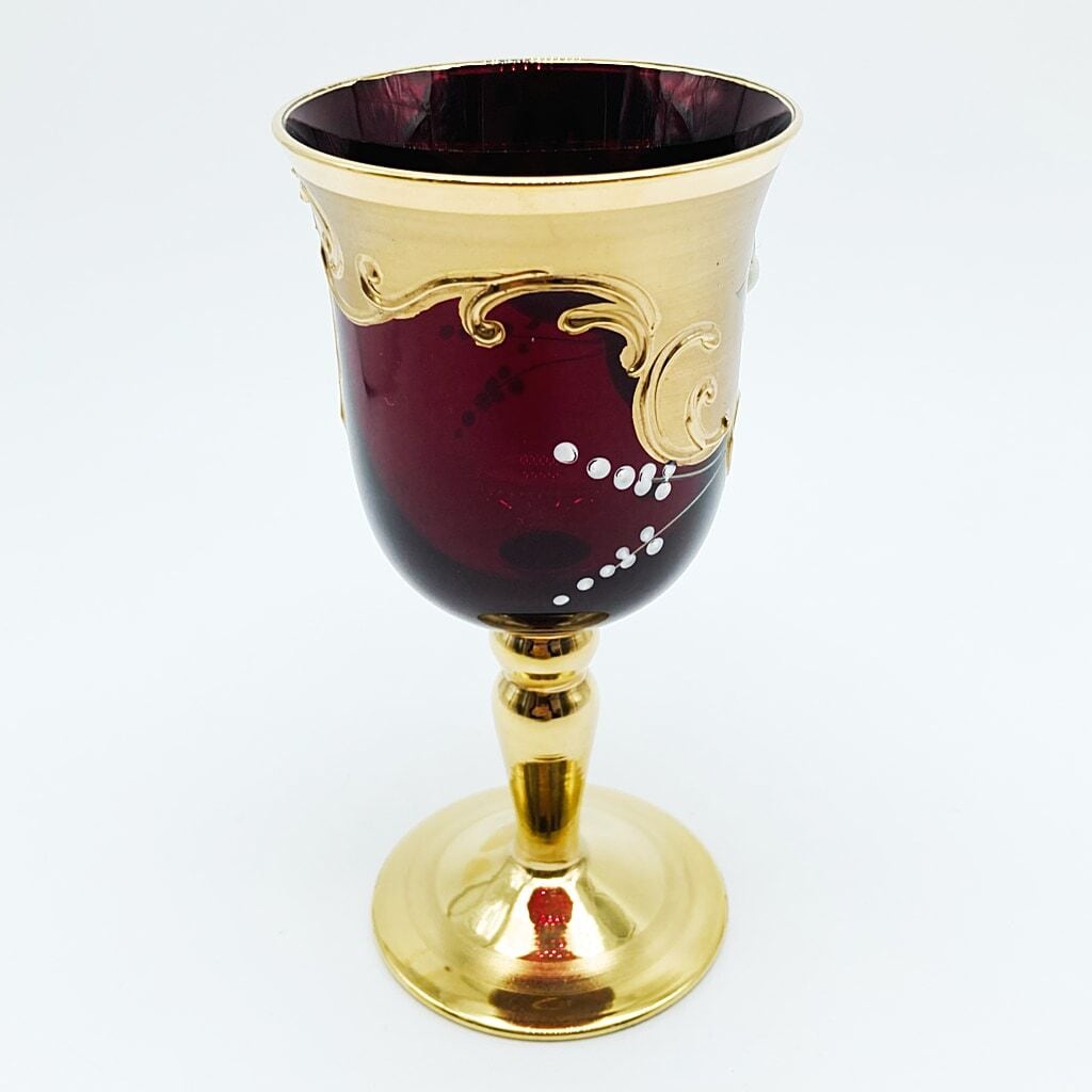 ベネチアングラス ムラノ イタリア ワイングラス レッド LAGUNA MURANO