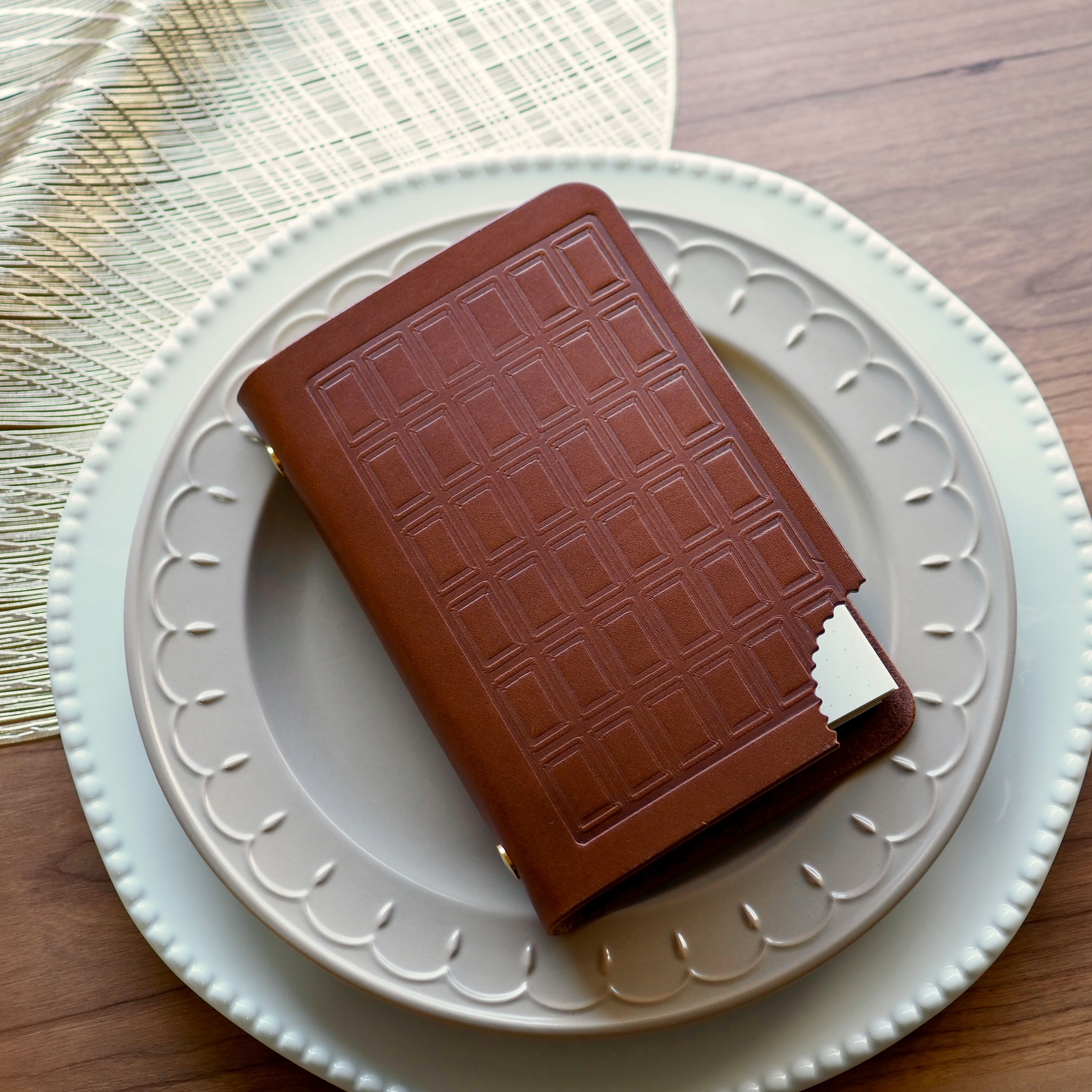 かじられちゃったチョコ×M6システム手帳カバー(ミニ6穴リング) | Pay ID