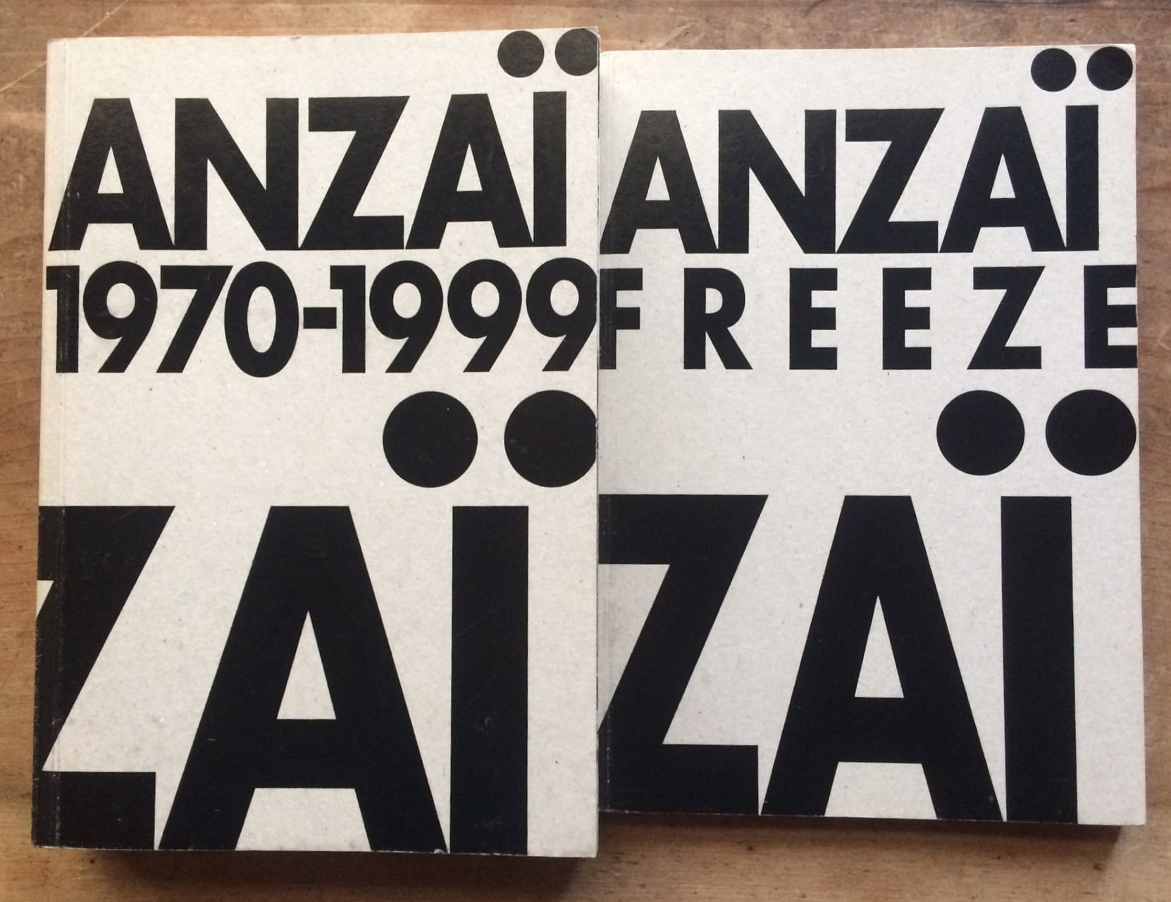 中古書】安斎重男の眼 1970-1999 安斎重男 FREEZE 2冊セット サイン