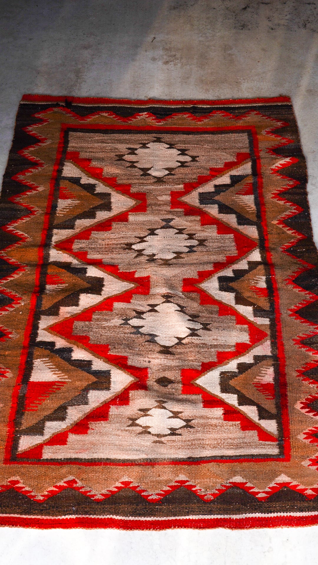 1920s】ナバホ ラグ 《ネイティブアメリカン ウール 絨毯 ヴィンテージ