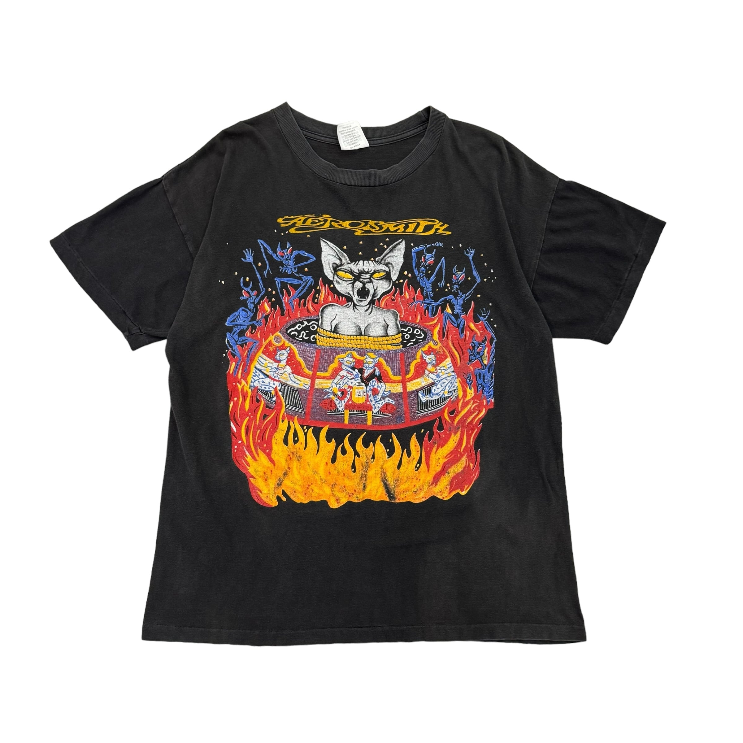 97's AEROSMITH NINE LIVES WORLD TOUR T-shirt L | one day store tee