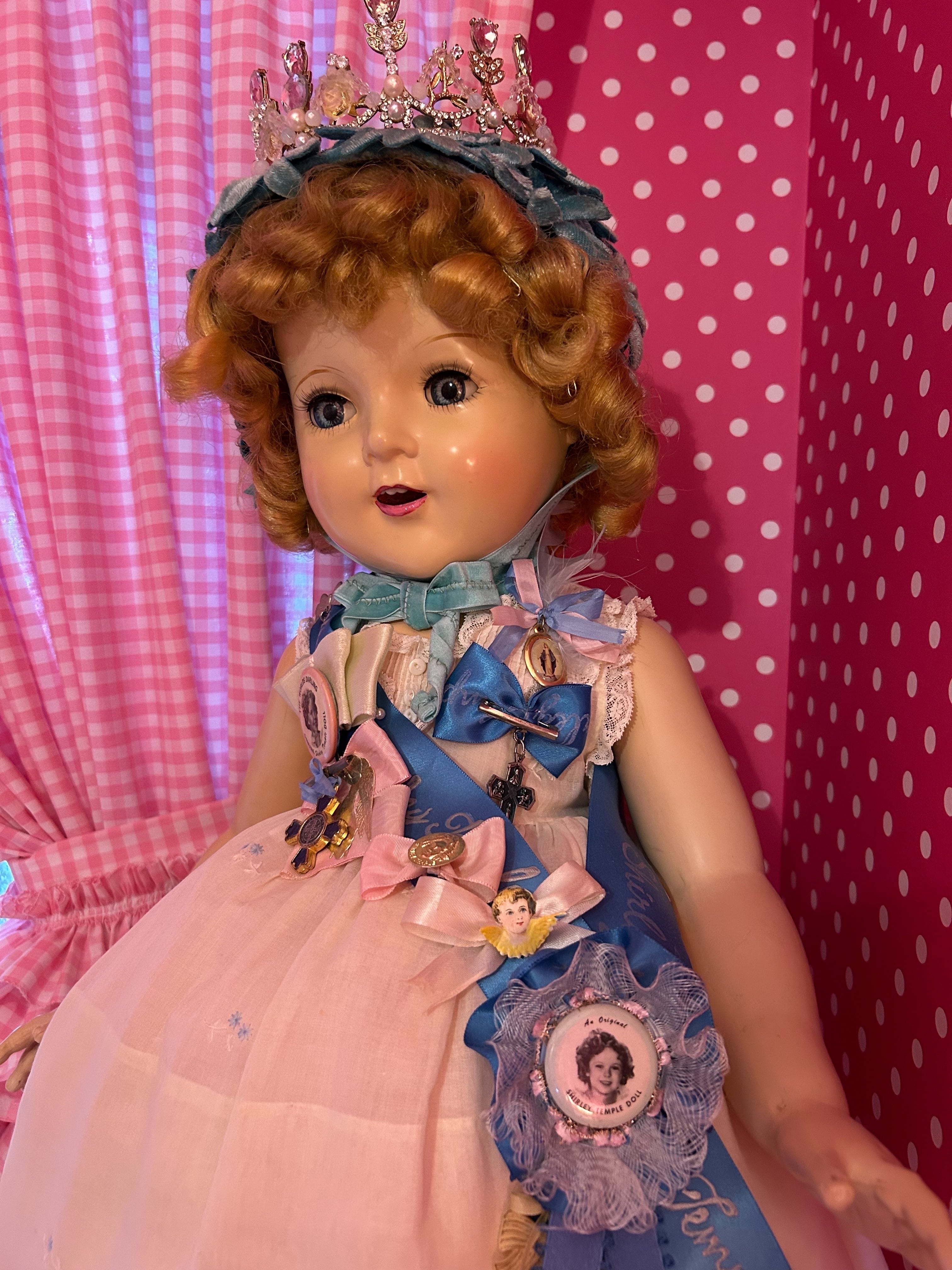 ヴィンテージのコンポジション シャーリーテンプルドール Big スタンド