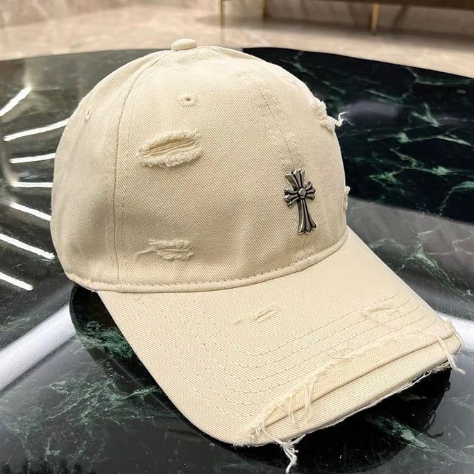 全6色クロスマークダメージキャップ | mignon ange(セレクトショップ/BASE)